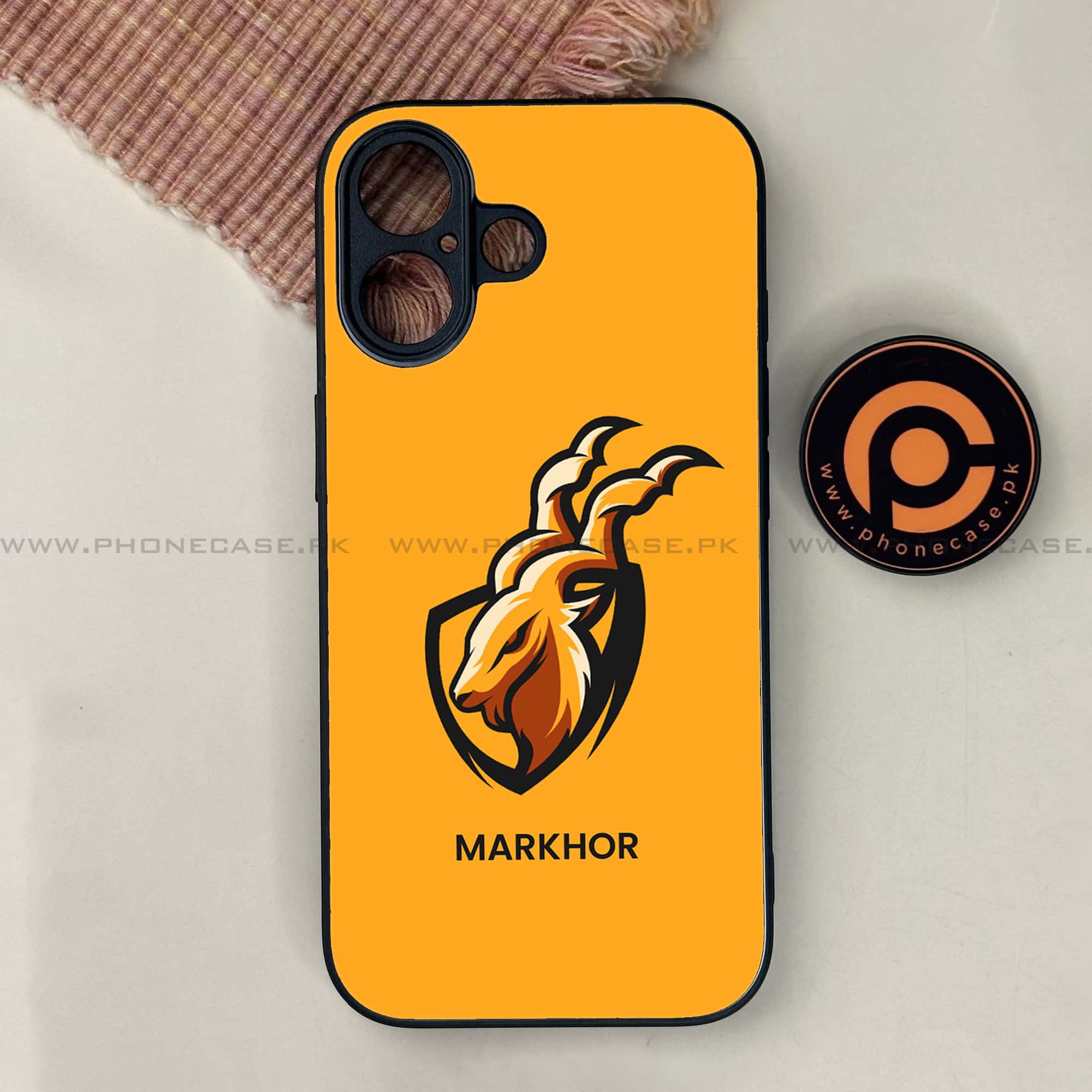 iPhone 17 - Markhor Series - Premium Printed Glass soft Bumper shock Proof Case