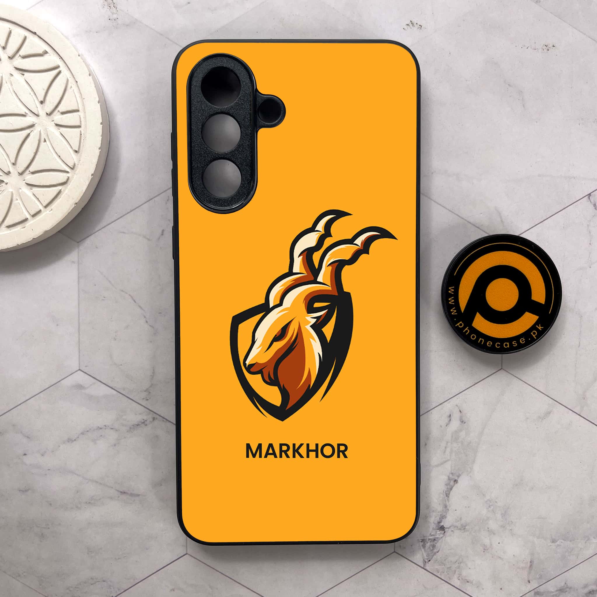 Samsung Galaxy A26 5G - Markhor Series - Premium Metal Printed soft Bumper shock Proof Case