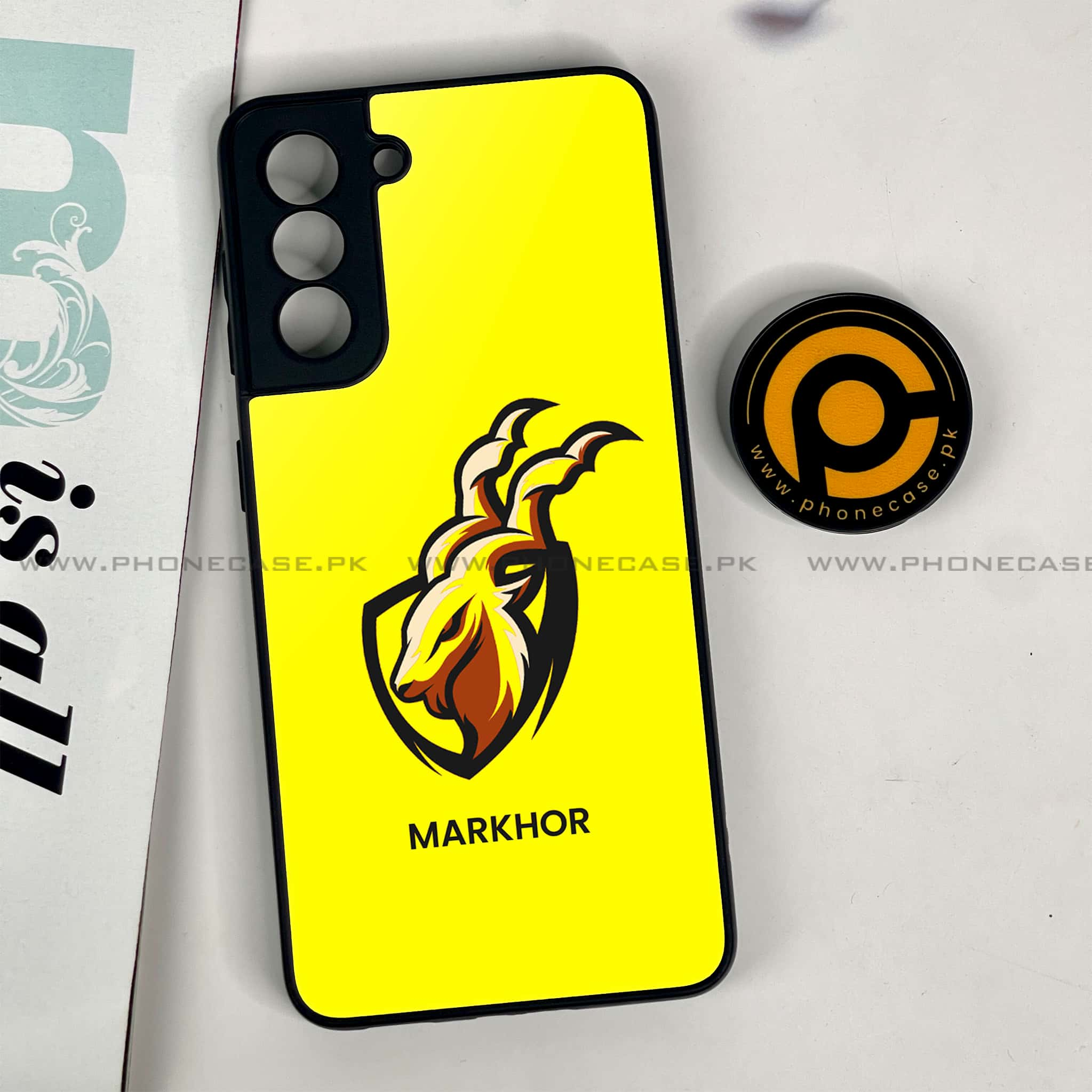 Samsung Galaxy S21 - Markhor Series - Premium Printed Glass soft Bumper shock Proof Case