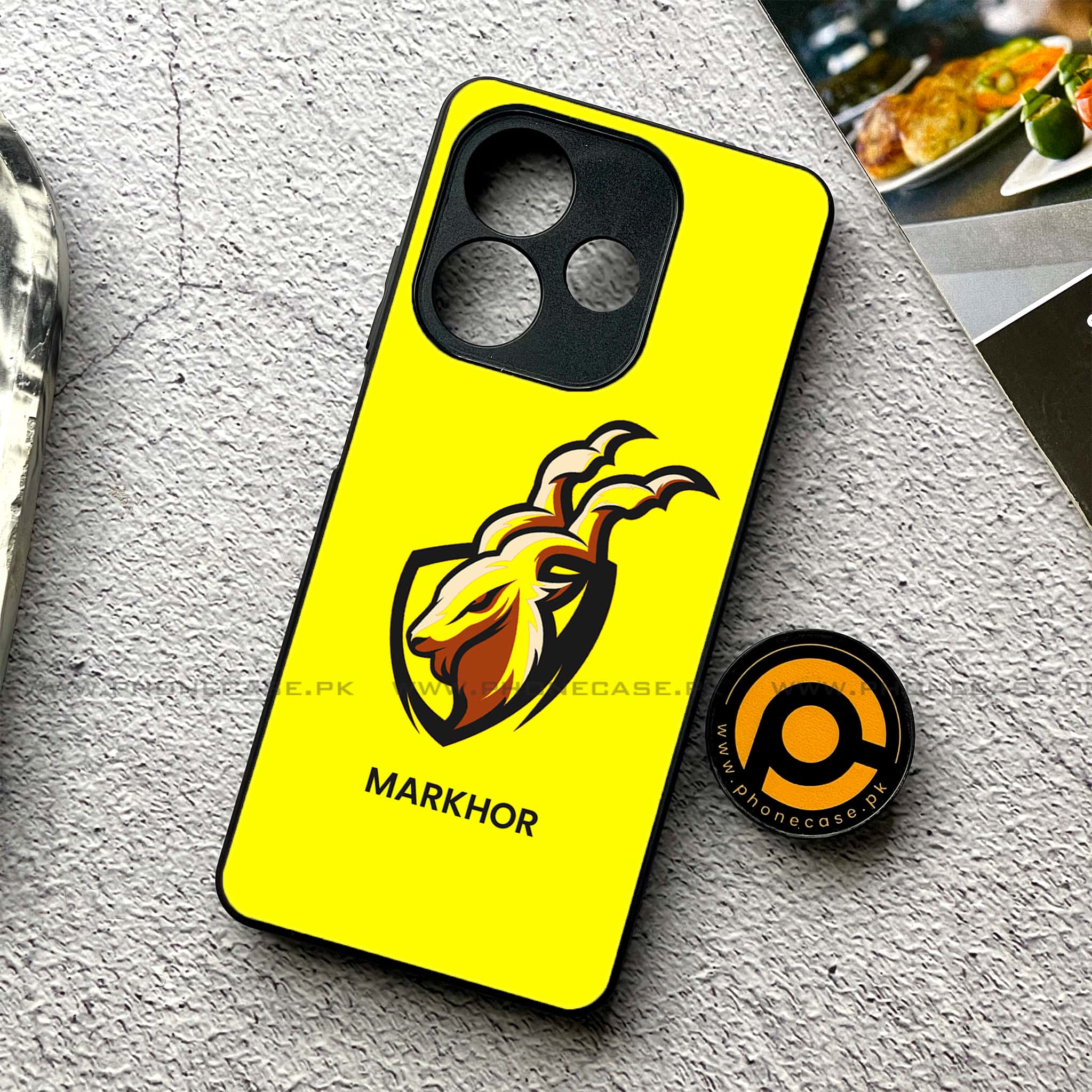 Oppo A5 Pro - Markhor Series - Premium Metal Printed soft Bumper shock Proof Case