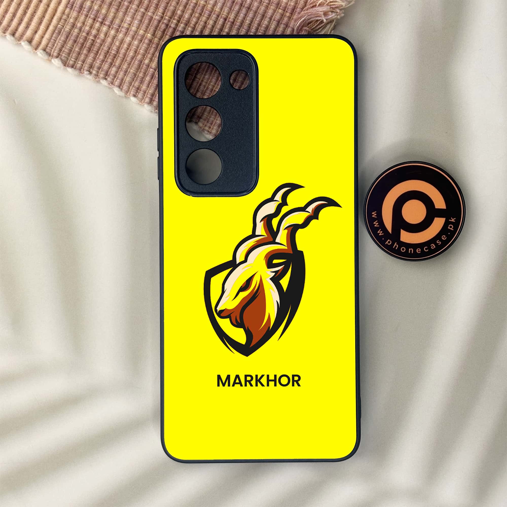 Oppo A5 2025 - Markhor Series - Premium Metal Printed soft Bumper shock Proof Case