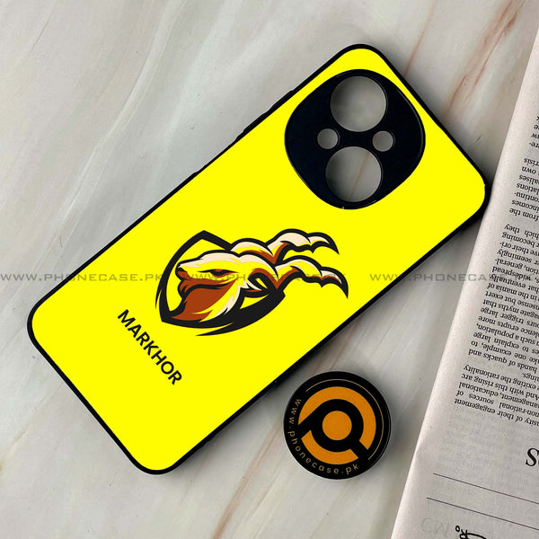 Tecno Spark Go 1 - Markhor Design 8 - Premium Printed Glass soft Bumper shock Proof Case CS-22033