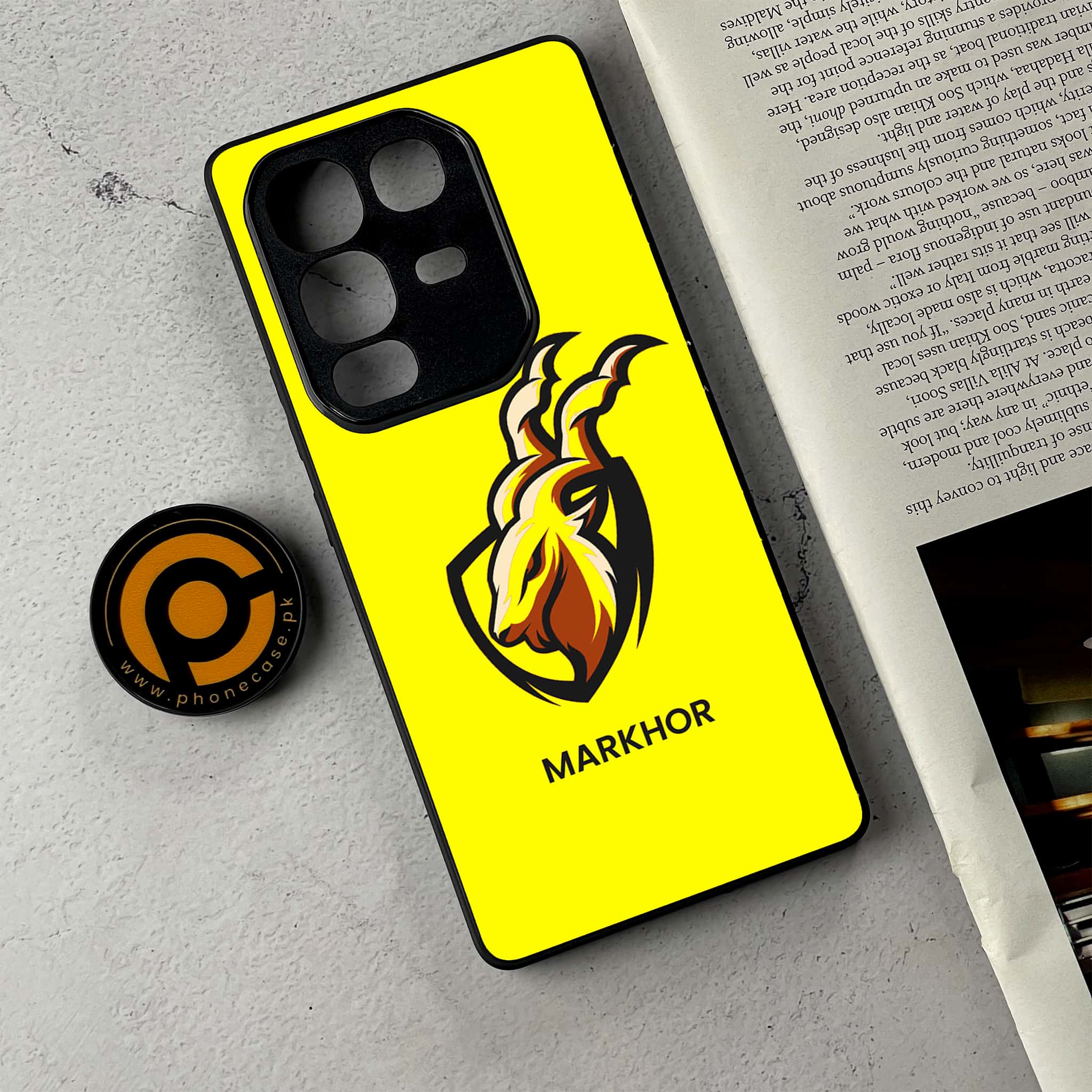 Infinix Note 50 Pro Plus - Markhor Series - Premium Metal Printed Soft Bumper Shockproof Case