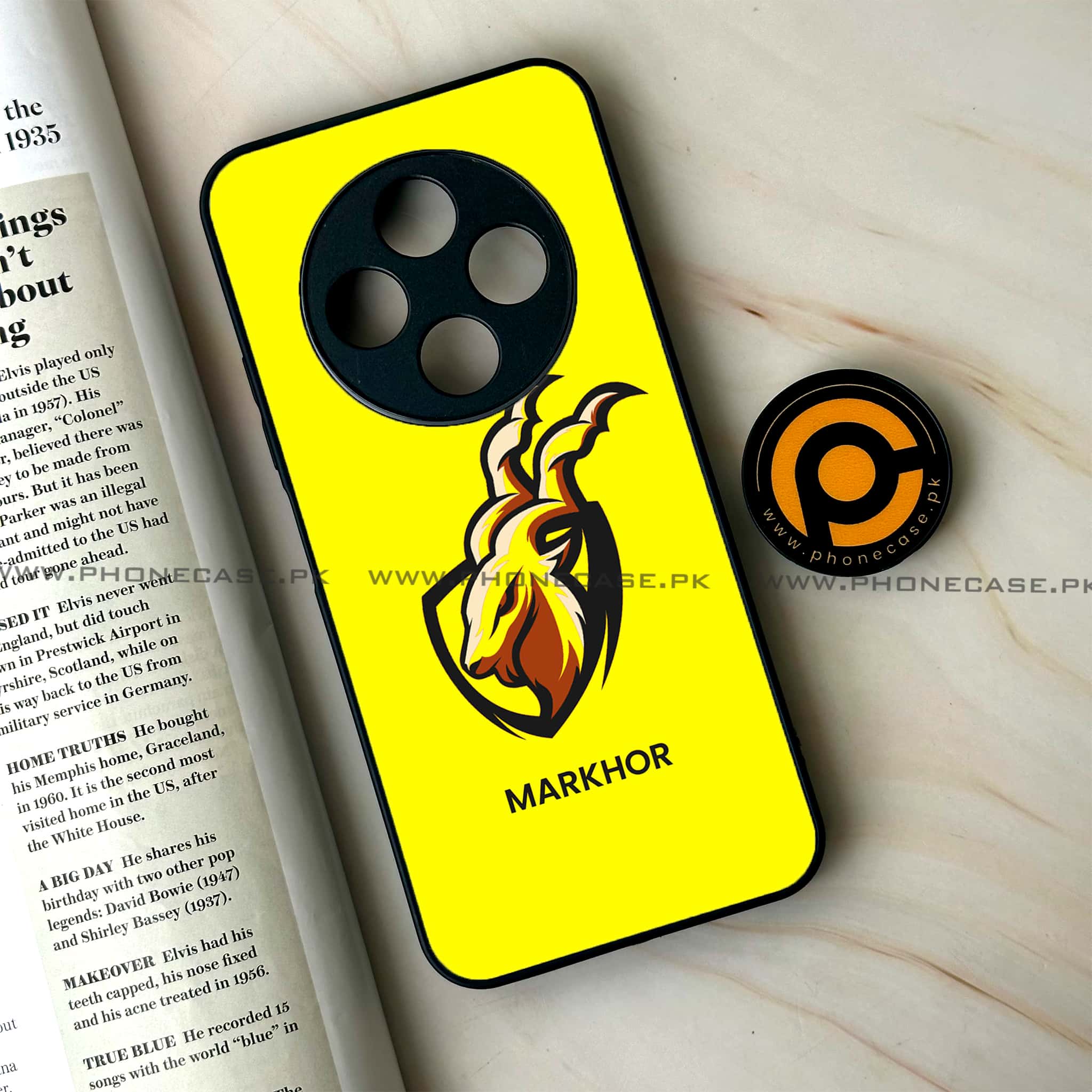 Oppo F27 Pro - Markhor Series - Premium Metal Printed soft Bumper Shock Proof Case