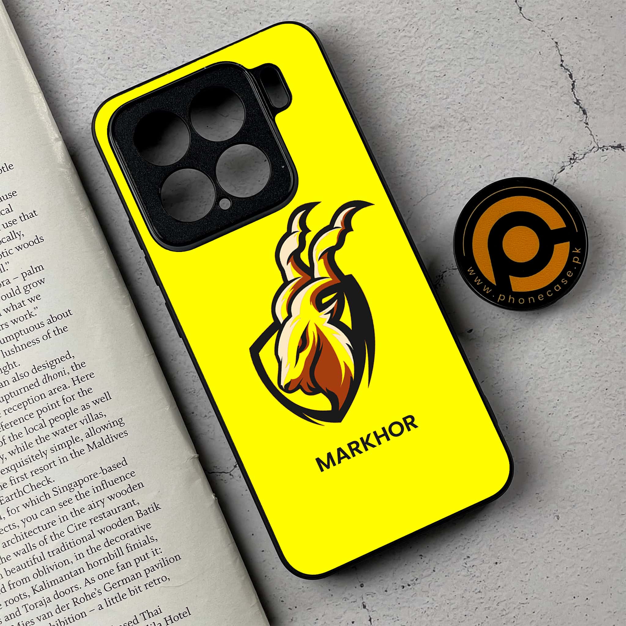 Xiaomi 15 - Markhor Series - Premium Metal Printed soft Bumper shock Proof Case