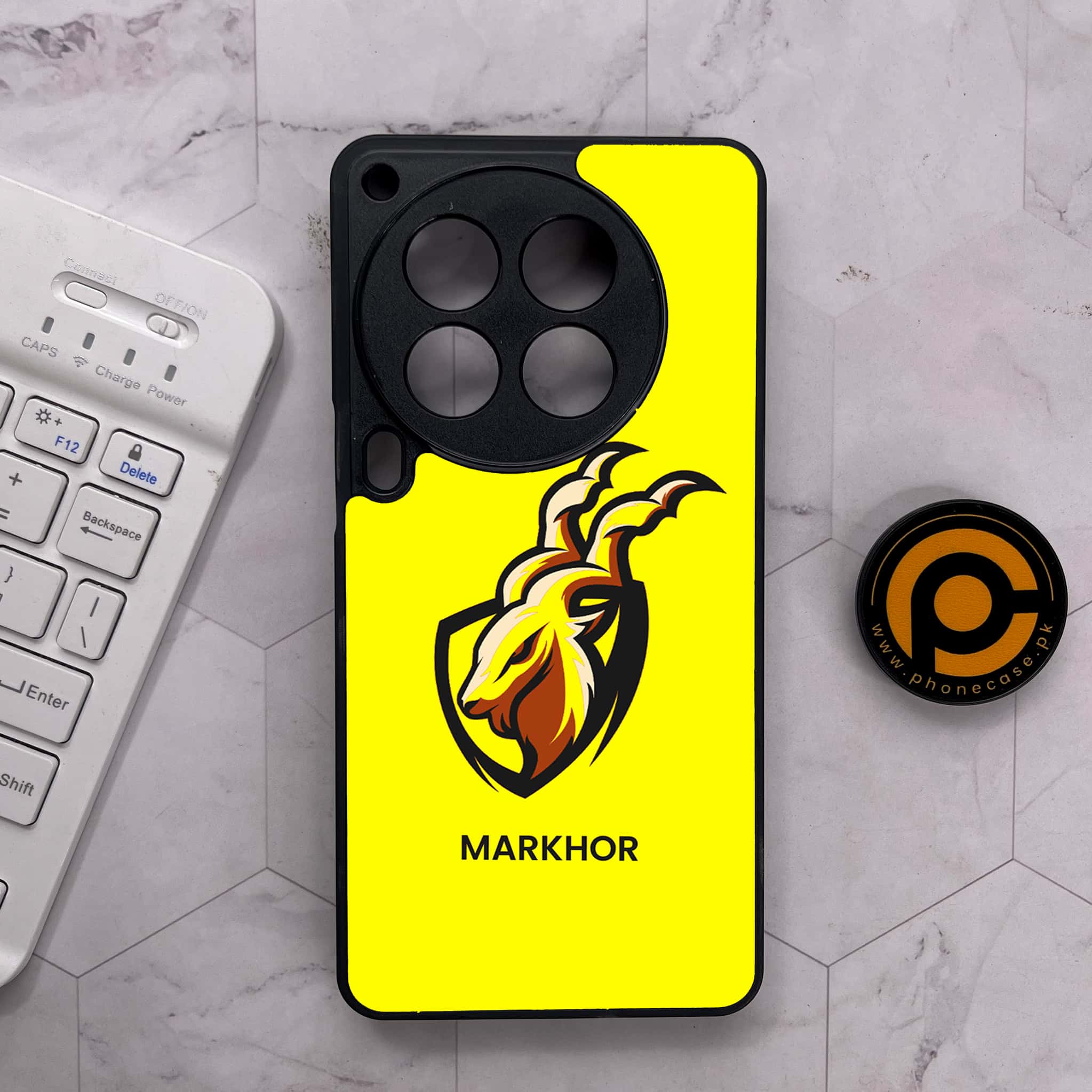 Tecno Camon 30 Premier - Markhor Series - Premium Metal Printed soft Bumper shock Proof Case