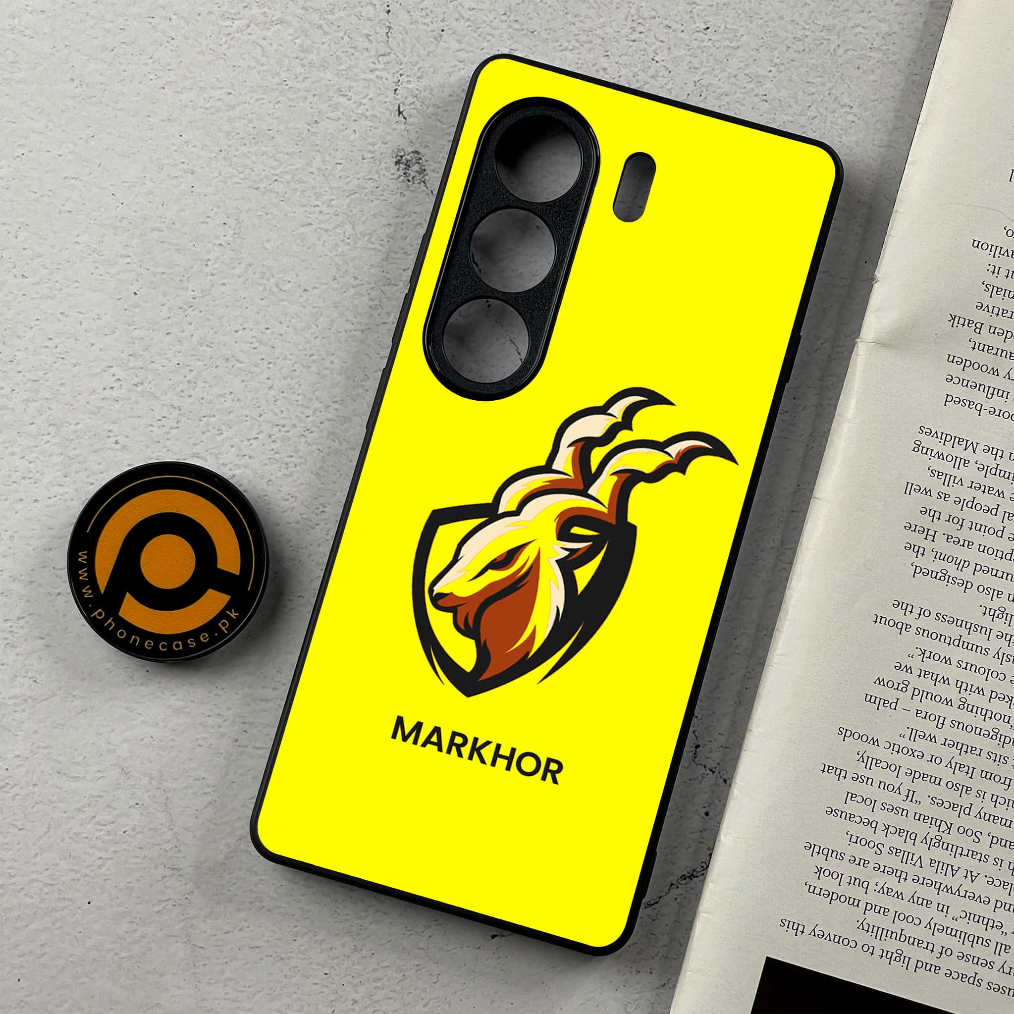 Tecno Camon 40 Pro - Markhor Series - Premium Metal Printed Soft Bumper Shockproof Case