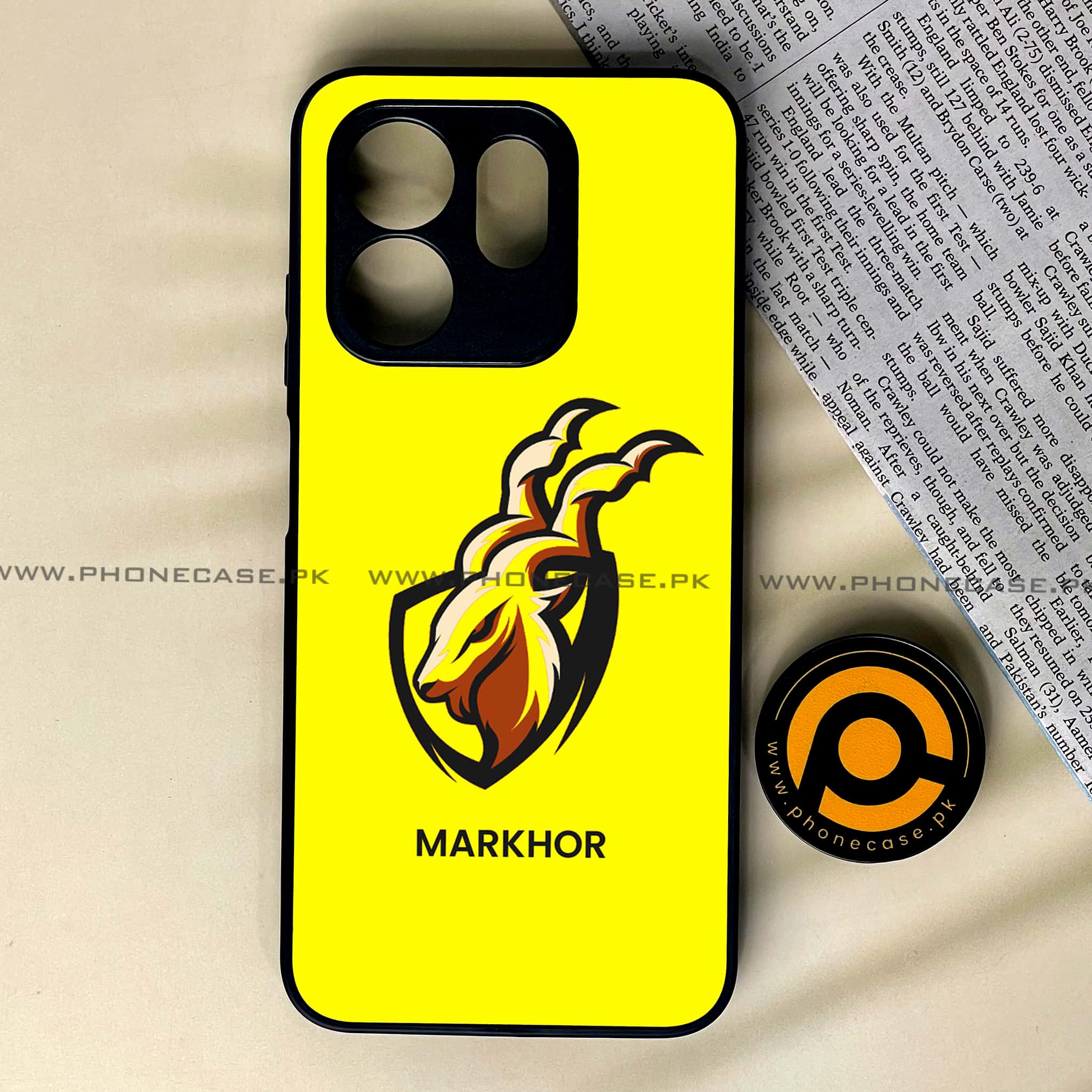 Infinix Smart 9 HD - Markhor Series - Premium Metal Printed soft Bumper shock Proof Case