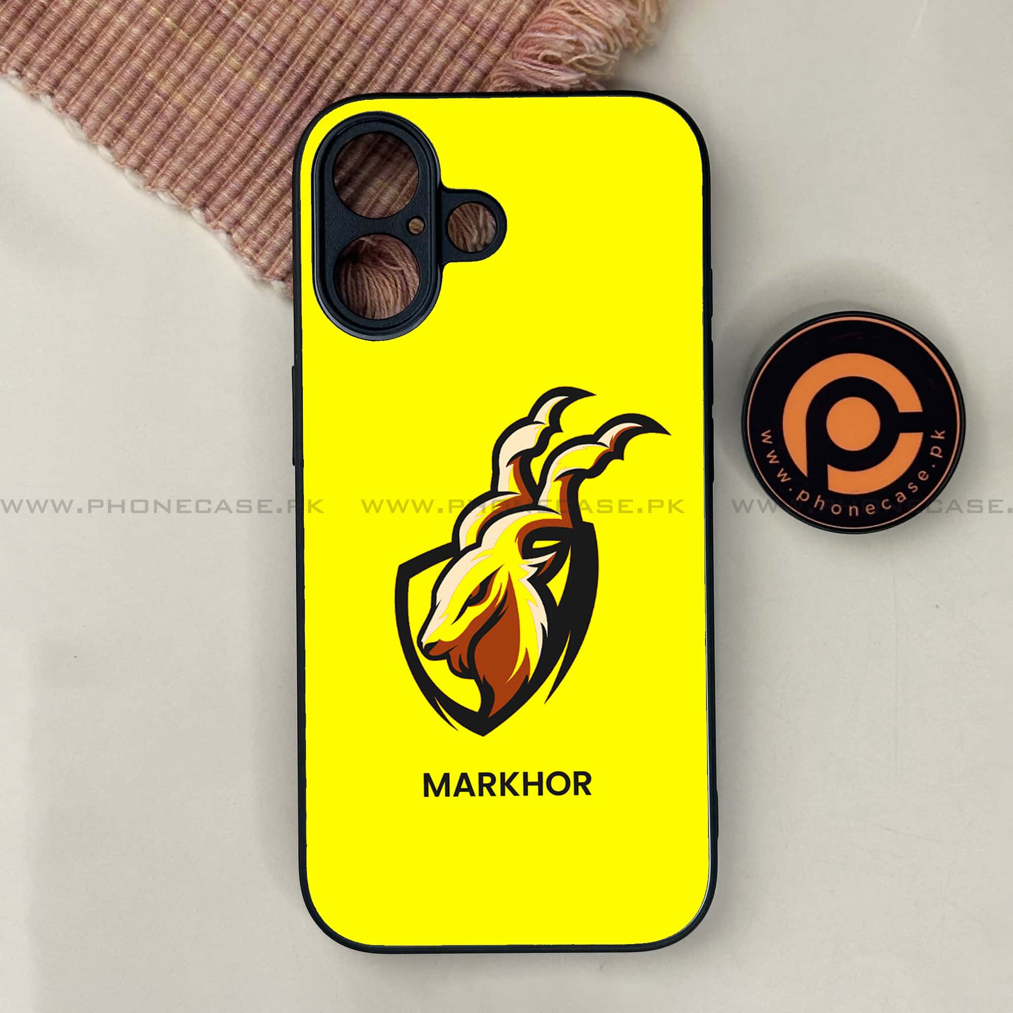 iPhone 17 - Markhor Series - Premium Printed Glass soft Bumper shock Proof Case