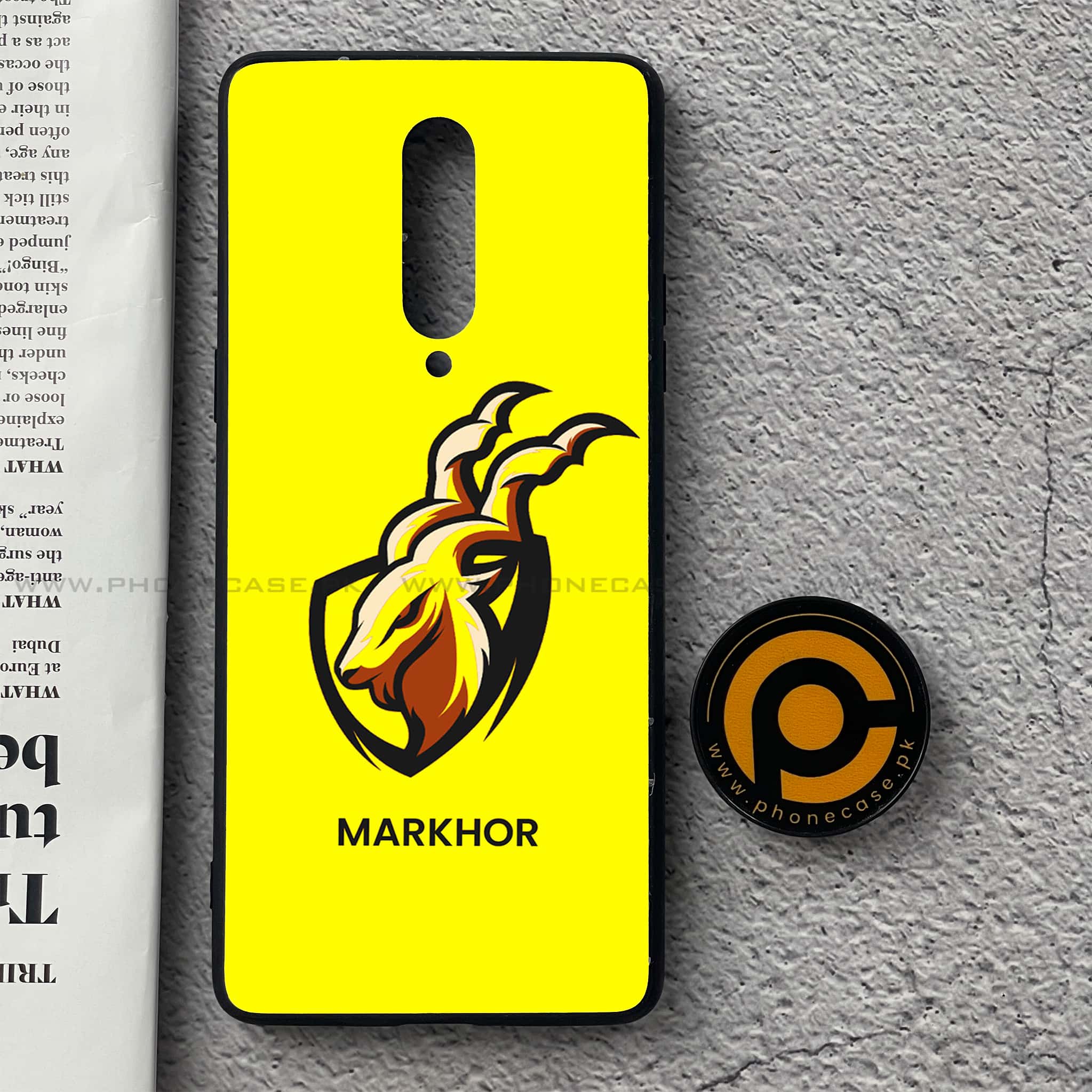 OnePlus 8 - Markhor  Series - Premium Printed Glass soft Bumper shock Proof Case