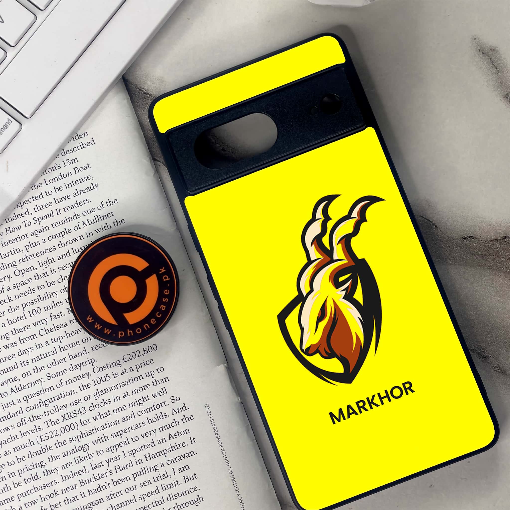 Google Pixel 7 - Markhor Series - Premium Metal Printed soft Bumper Shock Proof Case
