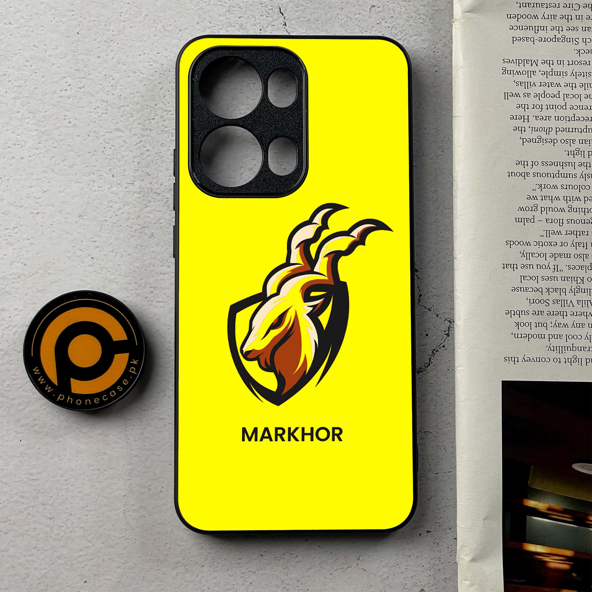 Oppo Reno 13 Pro - Markhor Series - Premium Metal Printed Soft Bumper Shockproof Case