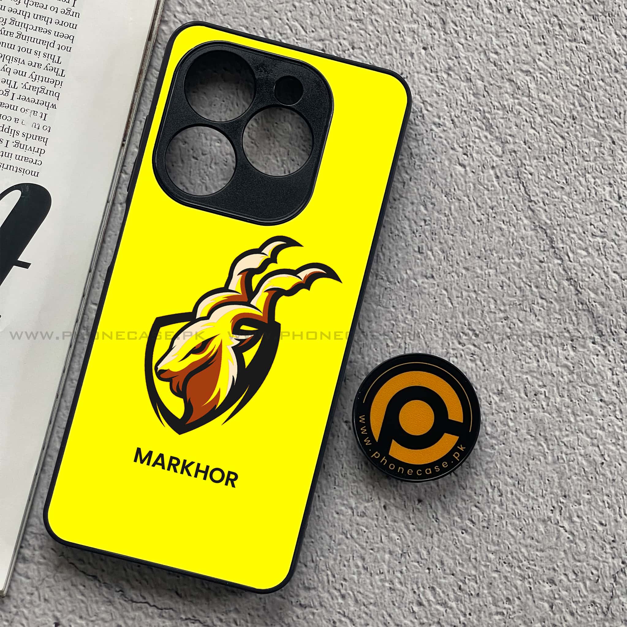 Infinix Smart 8 Pro - Markhor Series - Premium Metal Printed soft Bumper shock Proof Case