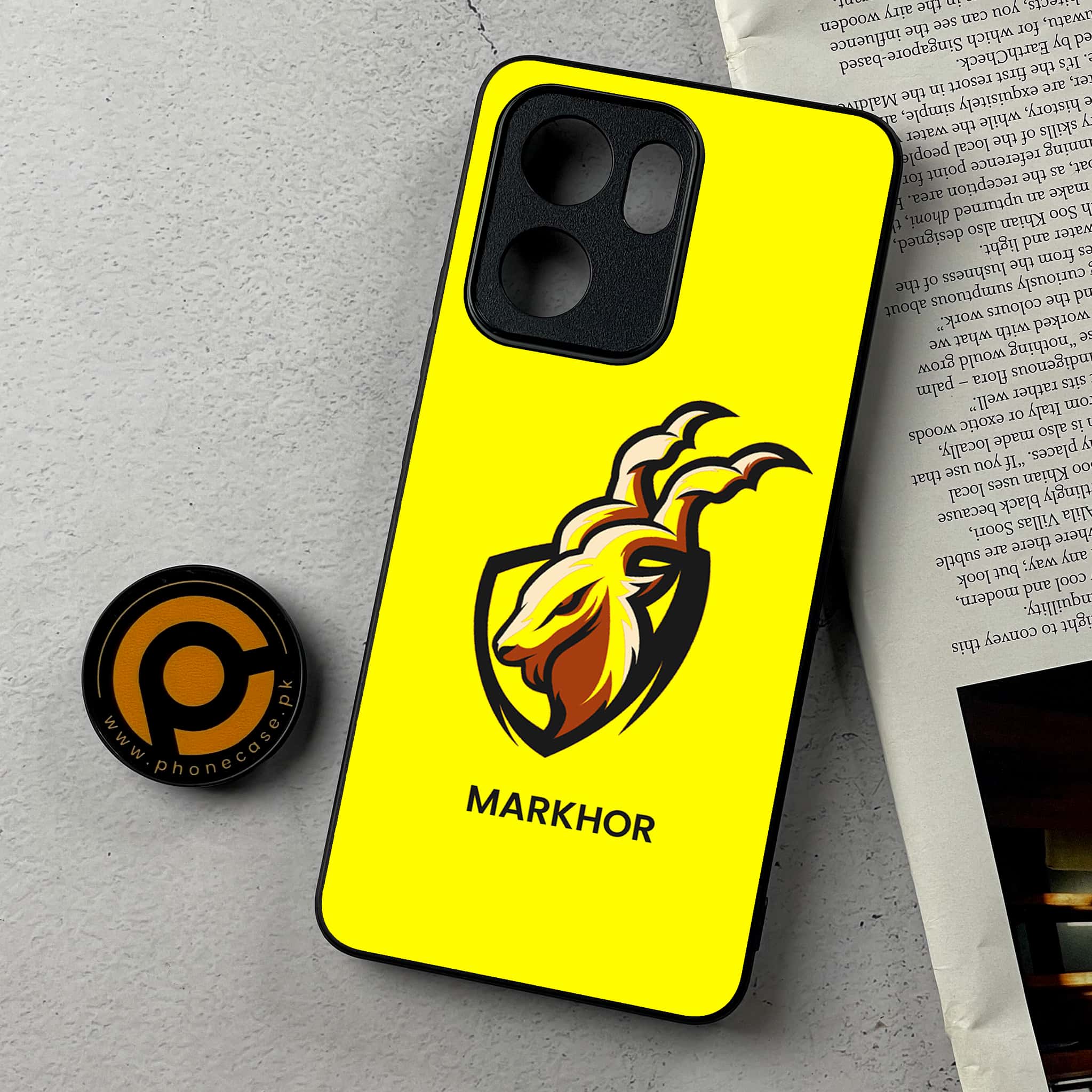 Oppo Reno 13F - Markhor Series - Premium Metal Printed Soft Bumper Shockproof Case