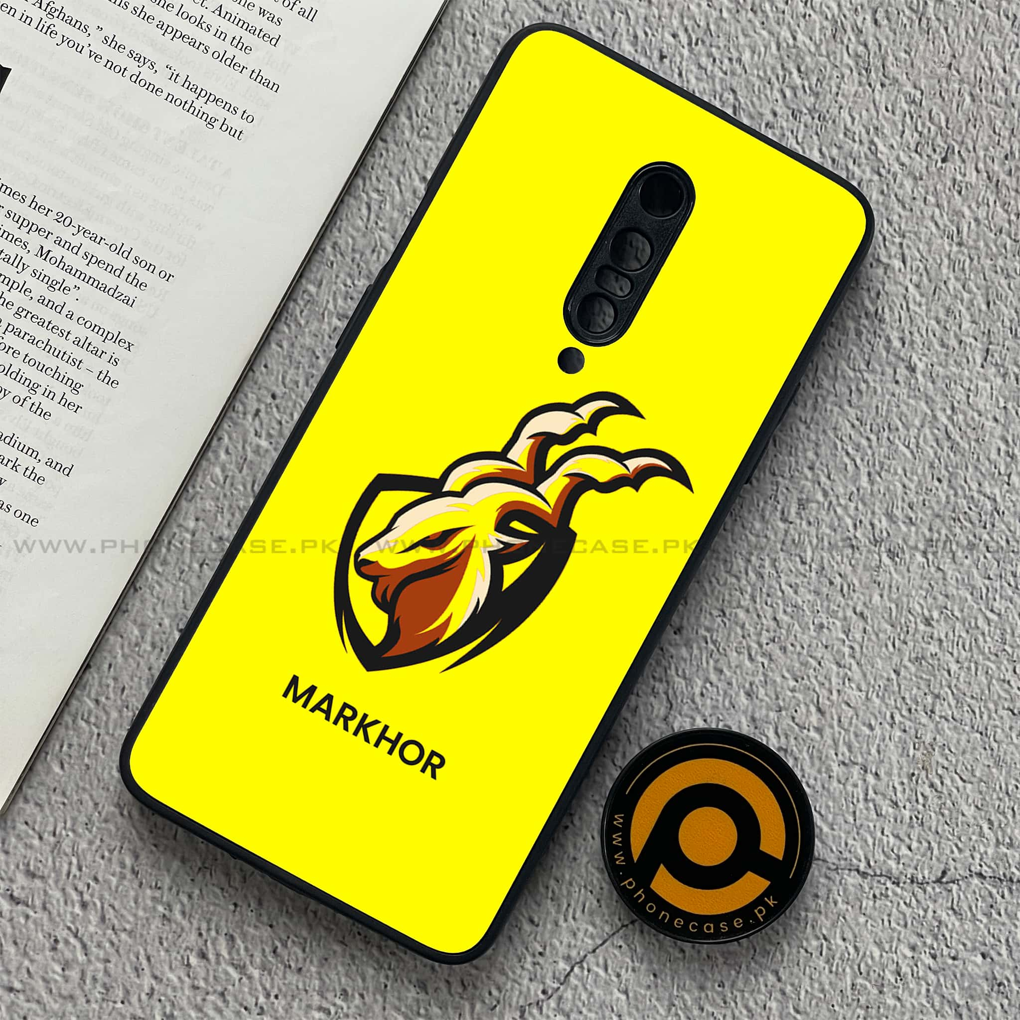 OnePlus 7 - Markhor  Series - Premium Printed Glass soft Bumper shock Proof Case