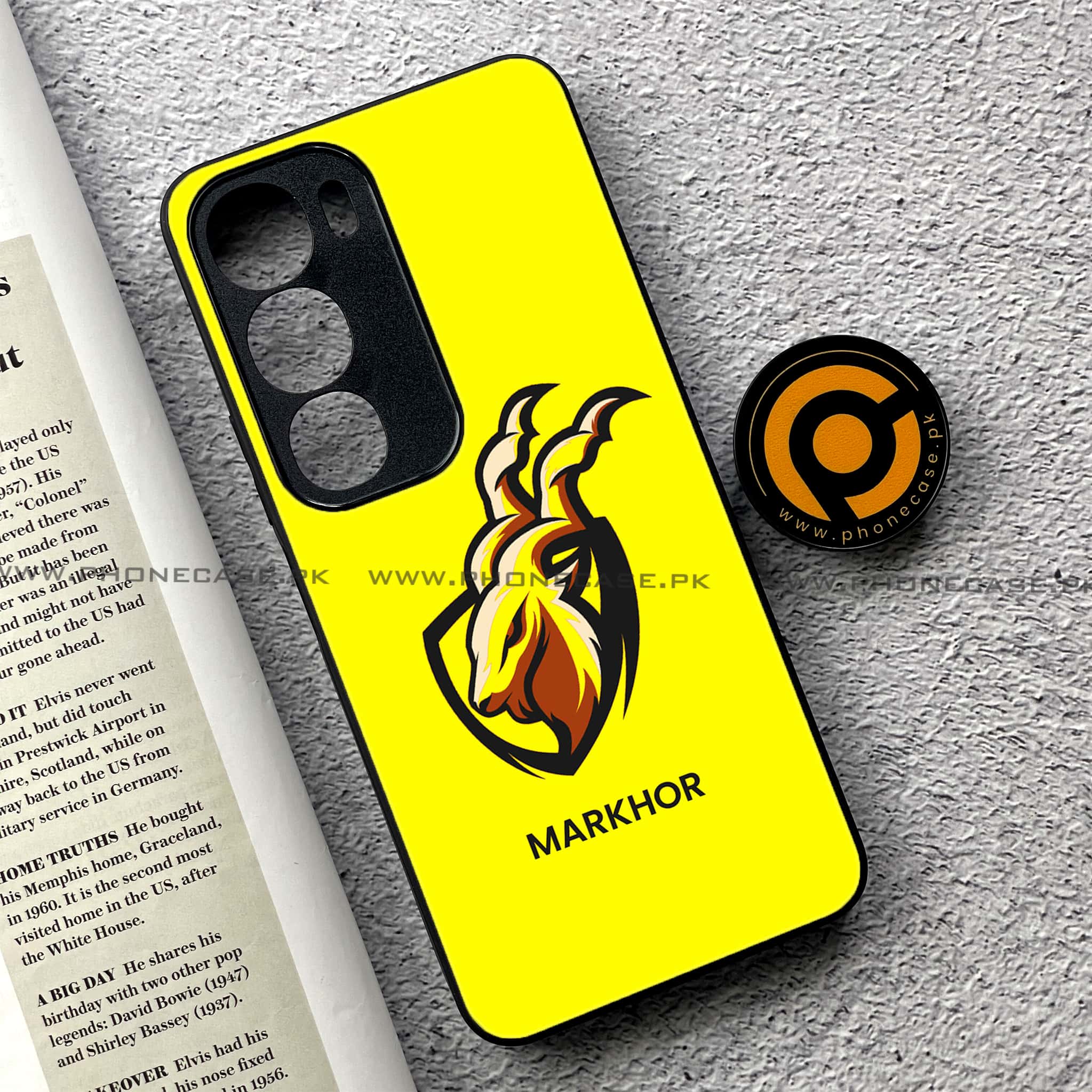 Vivo Y19s Pro - Markhor Series - Premium Metal Printed soft Bumper shock Proof Case