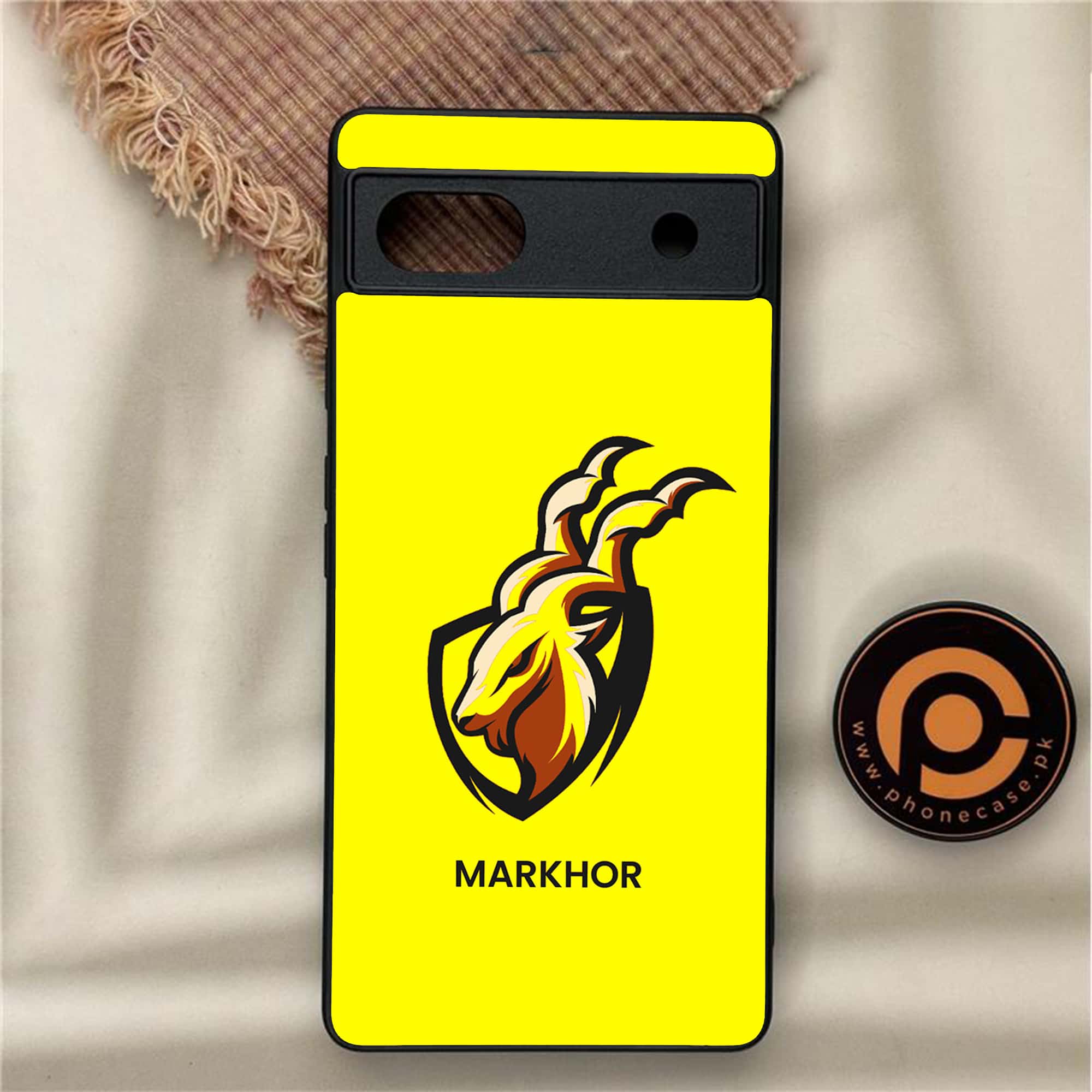 Google Pixel 6A - Markhor Series - Premium Metal Printed soft Bumper Shock Proof Case