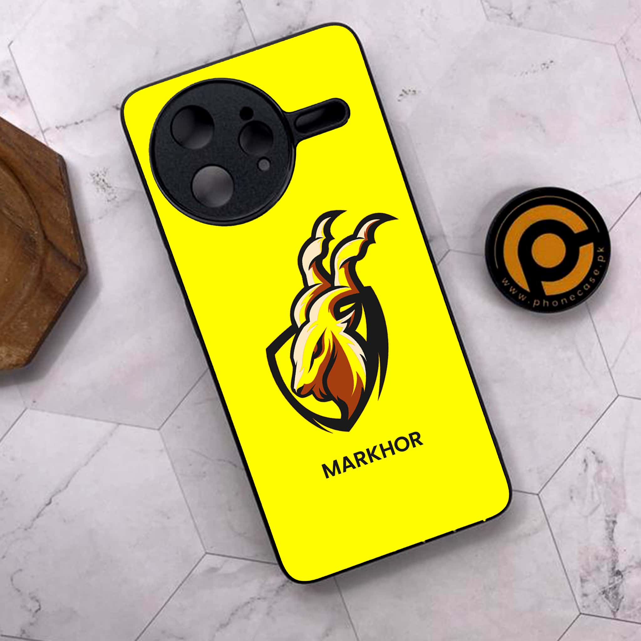 Xiaomi Poco F7 Ultra 5G - Markhor Series - Premium Metal Printed soft Bumper shock Proof Case