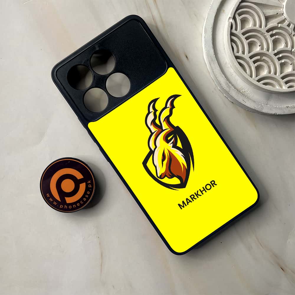 Xiaomi Poco F6 Pro - Markhor Series - Premium Metal Printed soft Bumper shock Proof Case