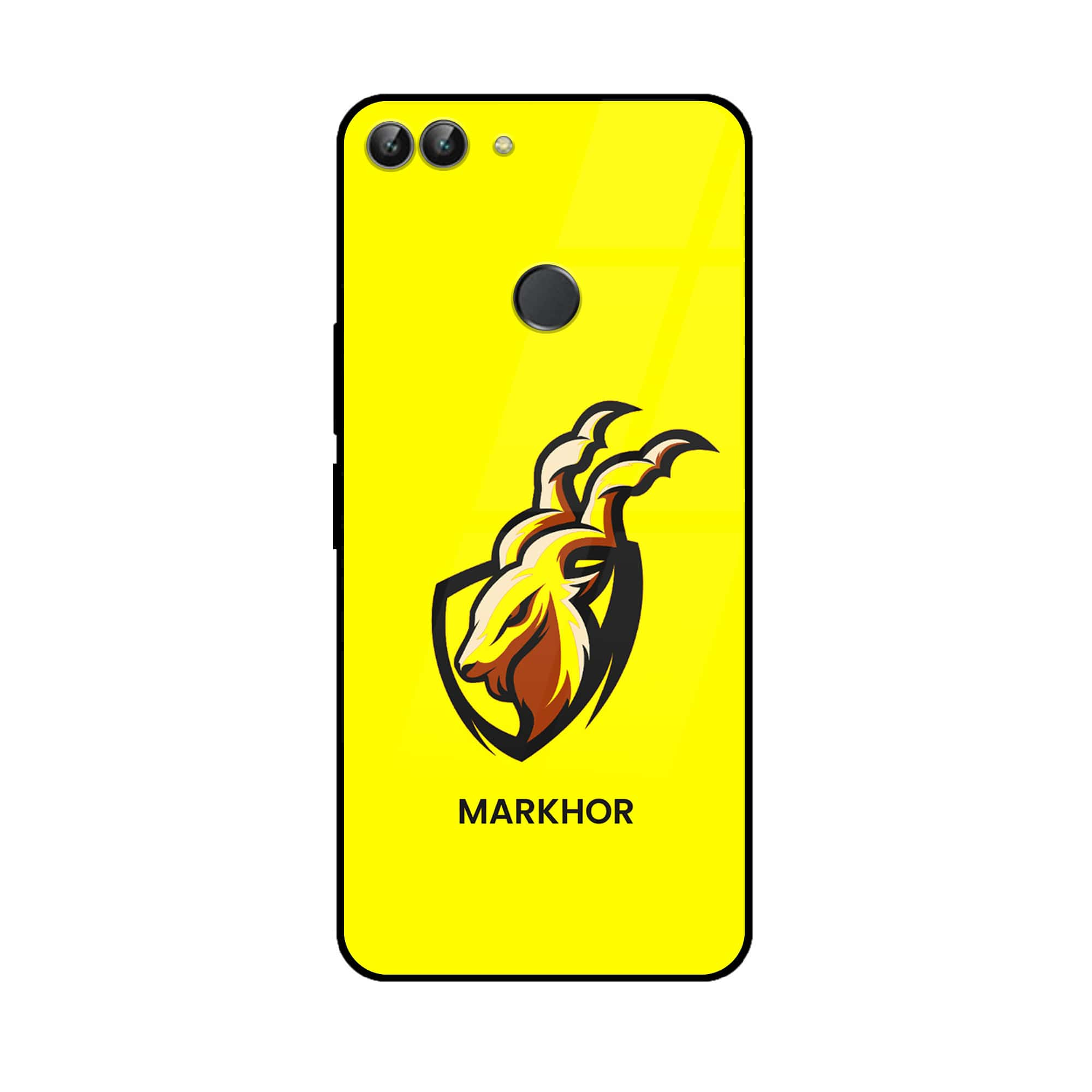 Huawei P Smart - Markhor Series - Premium Printed Glass soft Bumper shock Proof Case