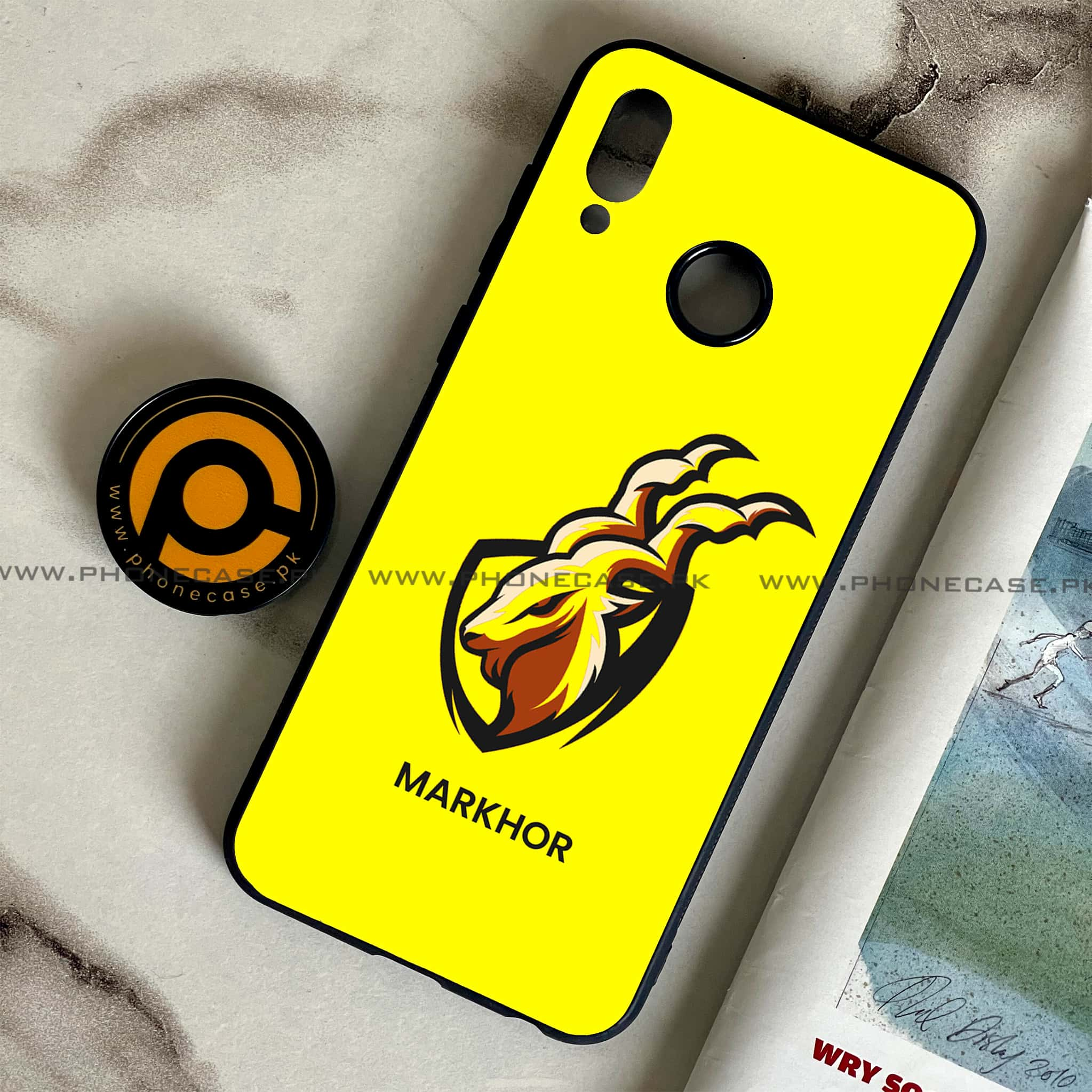 Huawei Honor Play - Markhor Series - Premium Printed Glass soft Bumper shock Proof Case