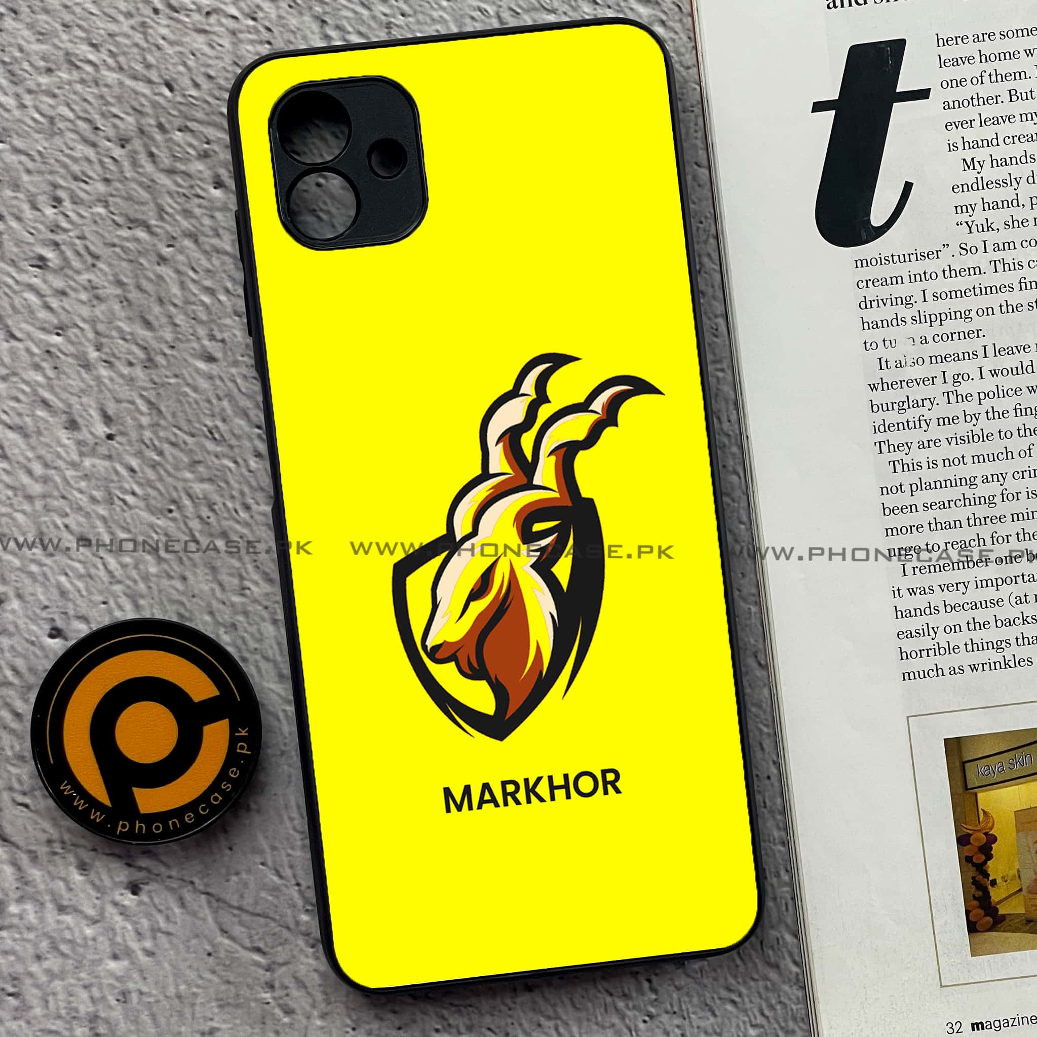 Samsung Galaxy A04 - Markhor Series - Premium Printed Glass soft Bumper shock Proof Case