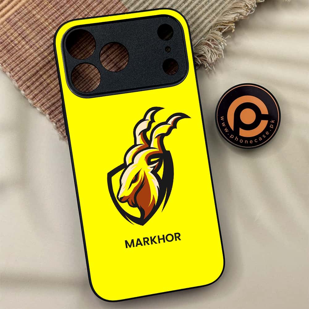 iPhone 17 Pro Max - Markhor Series - Premium Metal Printed soft Bumper shock Proof Case