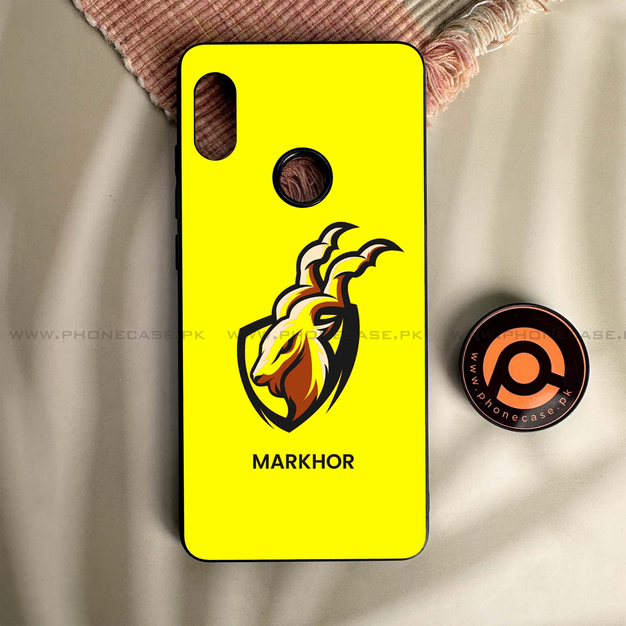 Redmi Note 5/Note 5 Pro - Markhor Series - Premium Metal Printed soft Bumper shock Proof Case