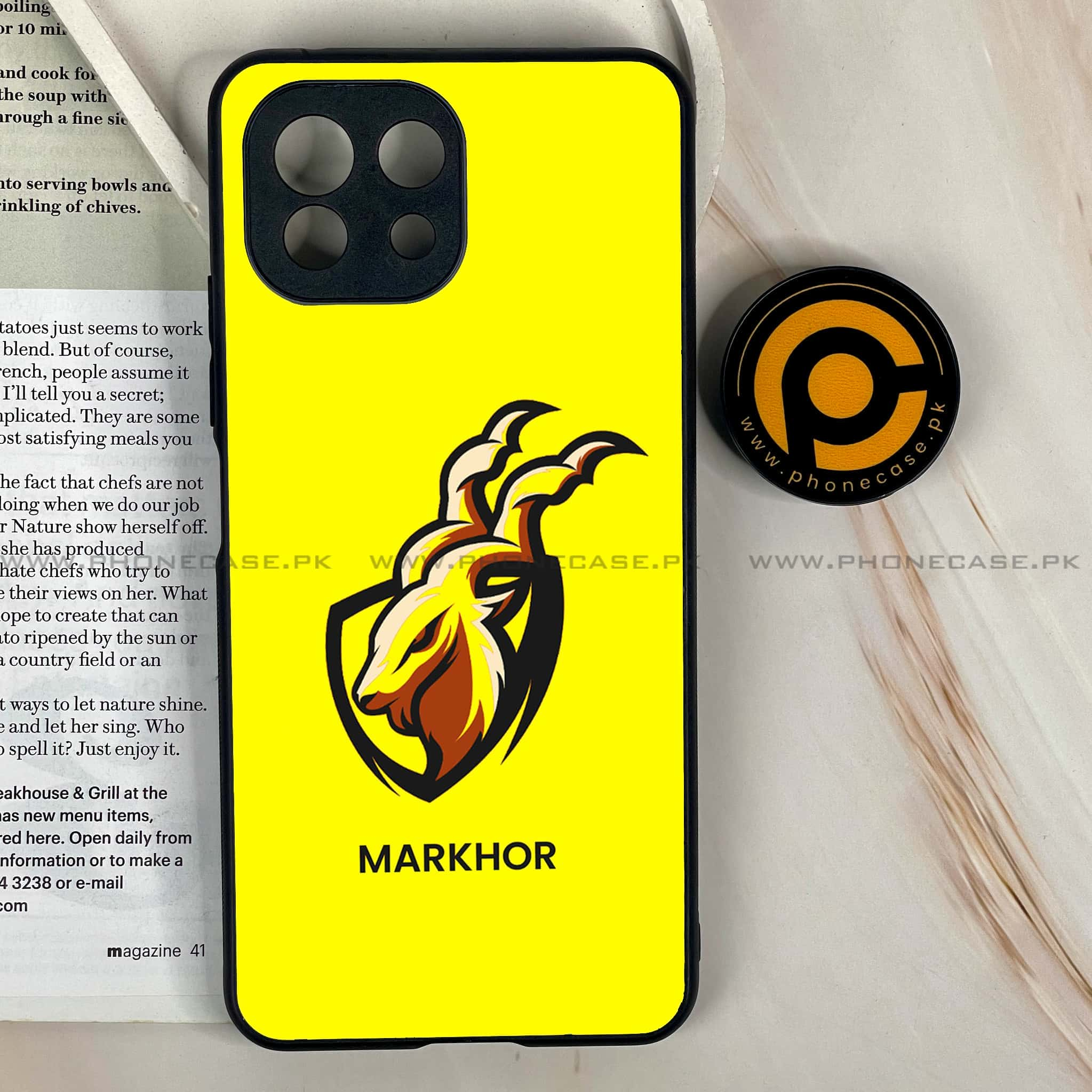 Xiaomi Mi 11 Lite - Markhor  Series - Premium Printed Glass soft Bumper shock Proof Case