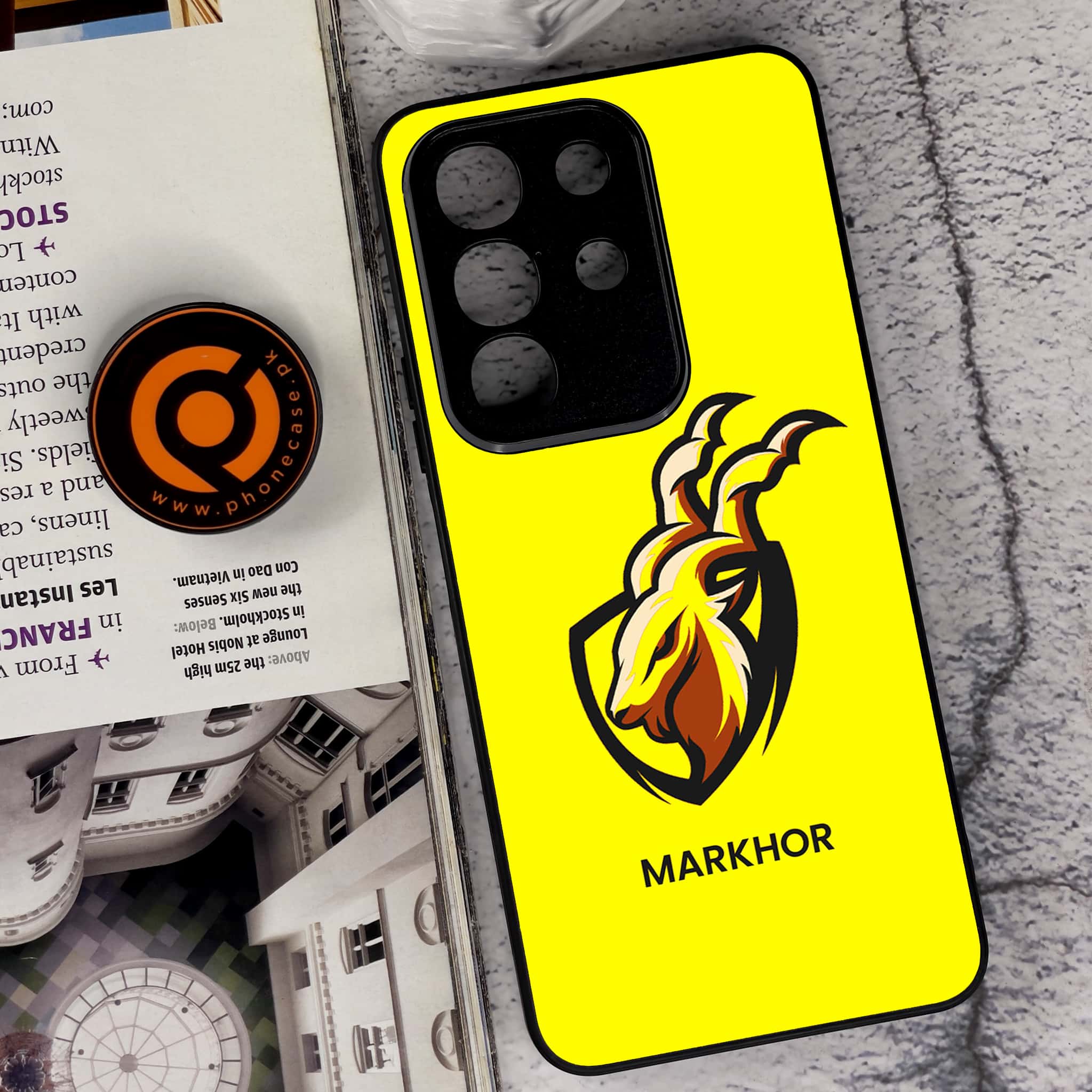 Vivo Y29 4G - Markhor Series - Premium Metal Printed soft Bumper Shock Proof Case