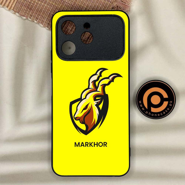 Tecno Spark 40 - Markhor Design 8- Premium Metal Printed soft Bumper shock Proof Case CS-43652