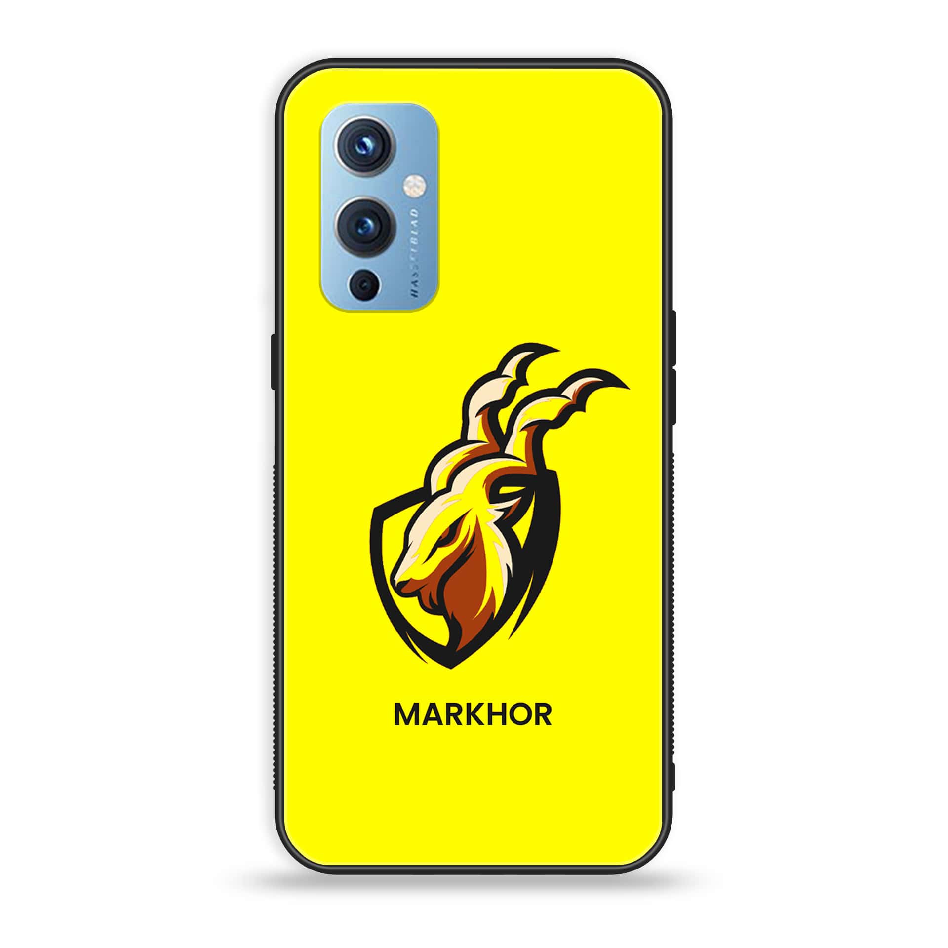 OnePlus 9- Markhor  Series - Premium Printed Glass soft Bumper shock Proof Case