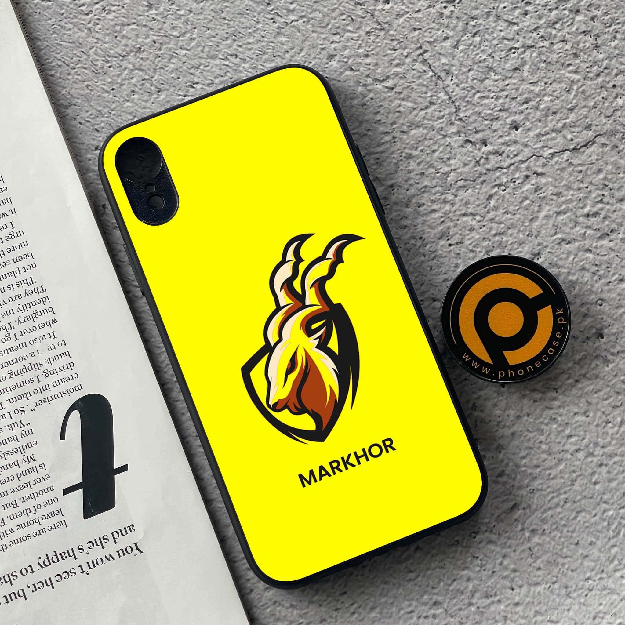iPhone XR - Markhor Series - Premium Metal Printed soft Bumper shock Proof Case