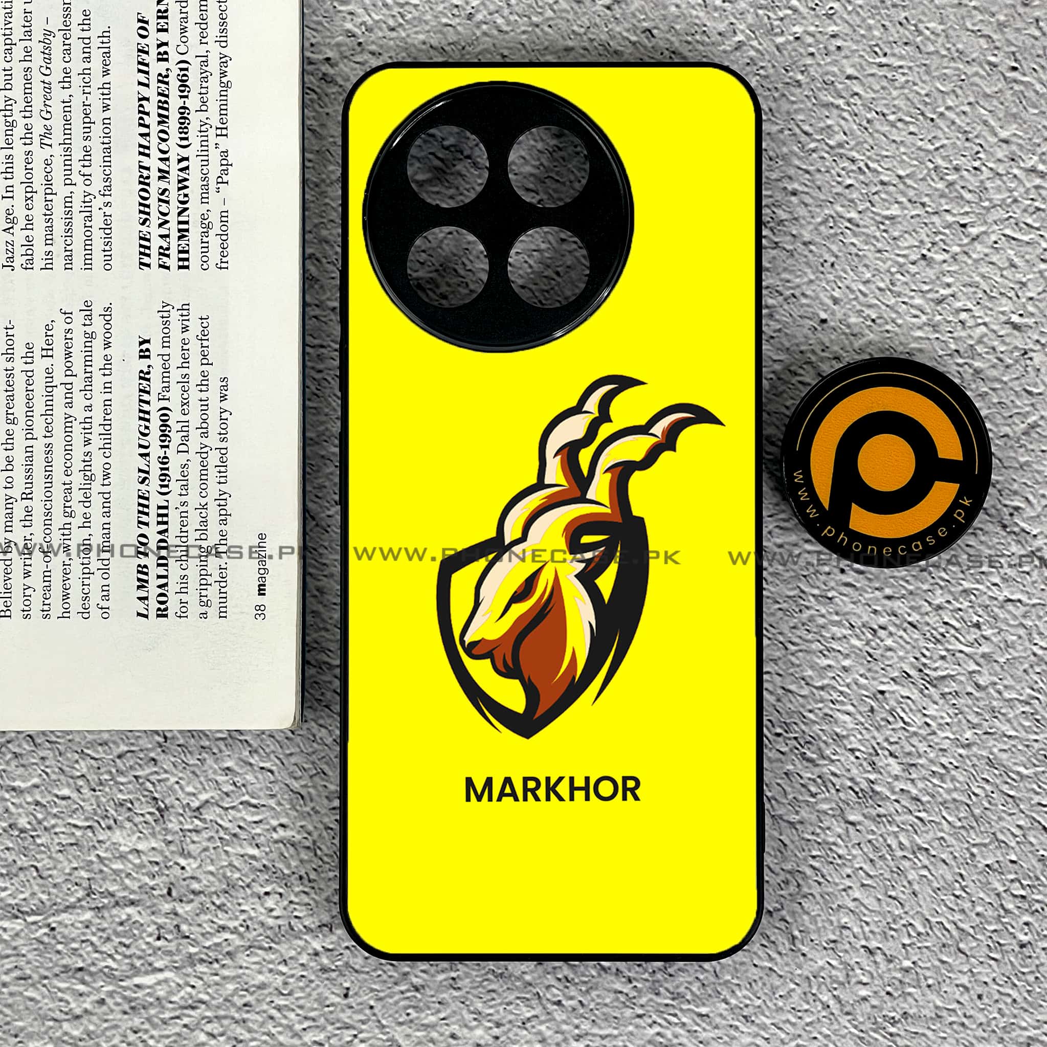 OnePlus 13R - Markhor Series - Premium Printed Glass soft Bumper shock Proof Case