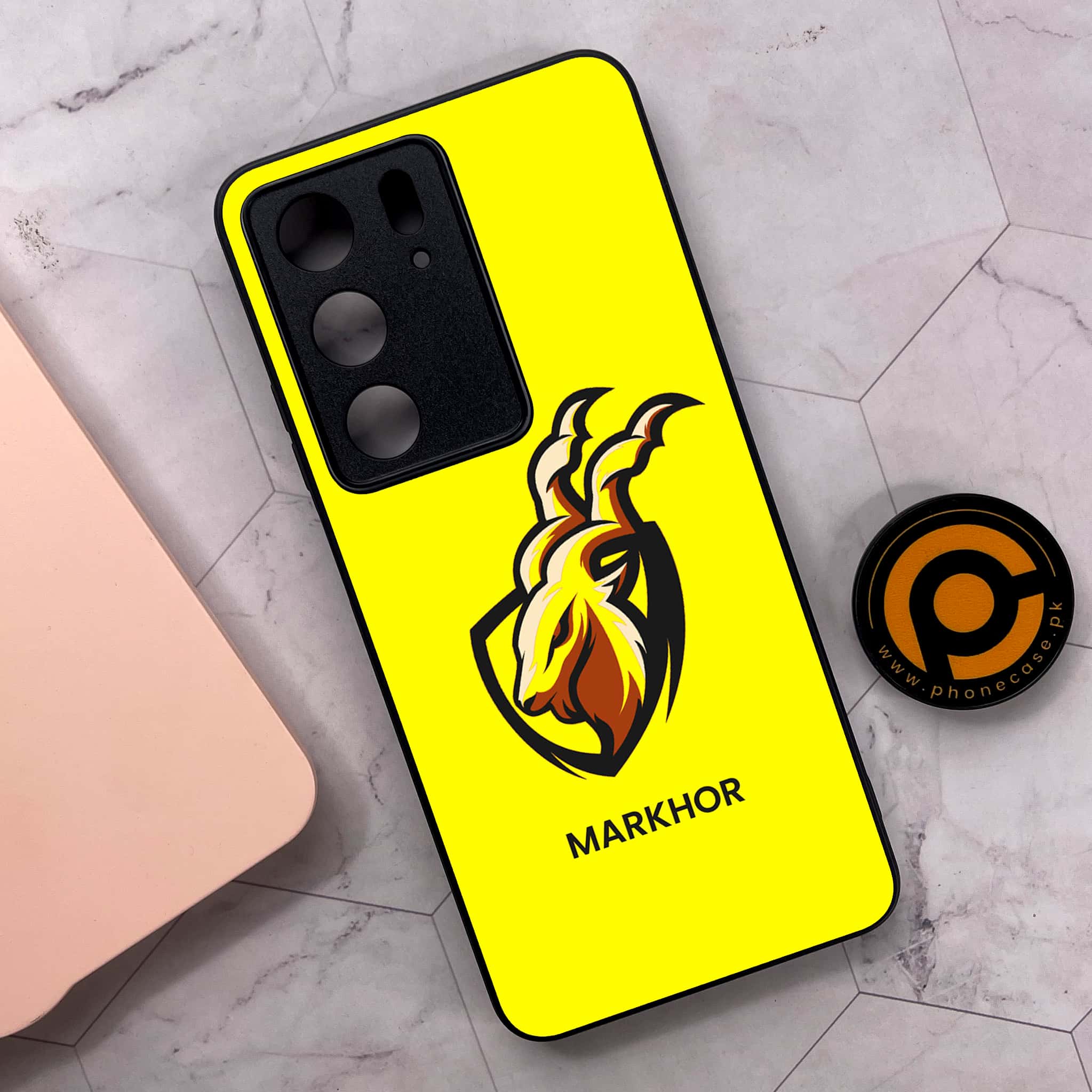 Realme C75x 4G - Markhor Series - Premium Metal Printed soft Bumper shock Proof Case