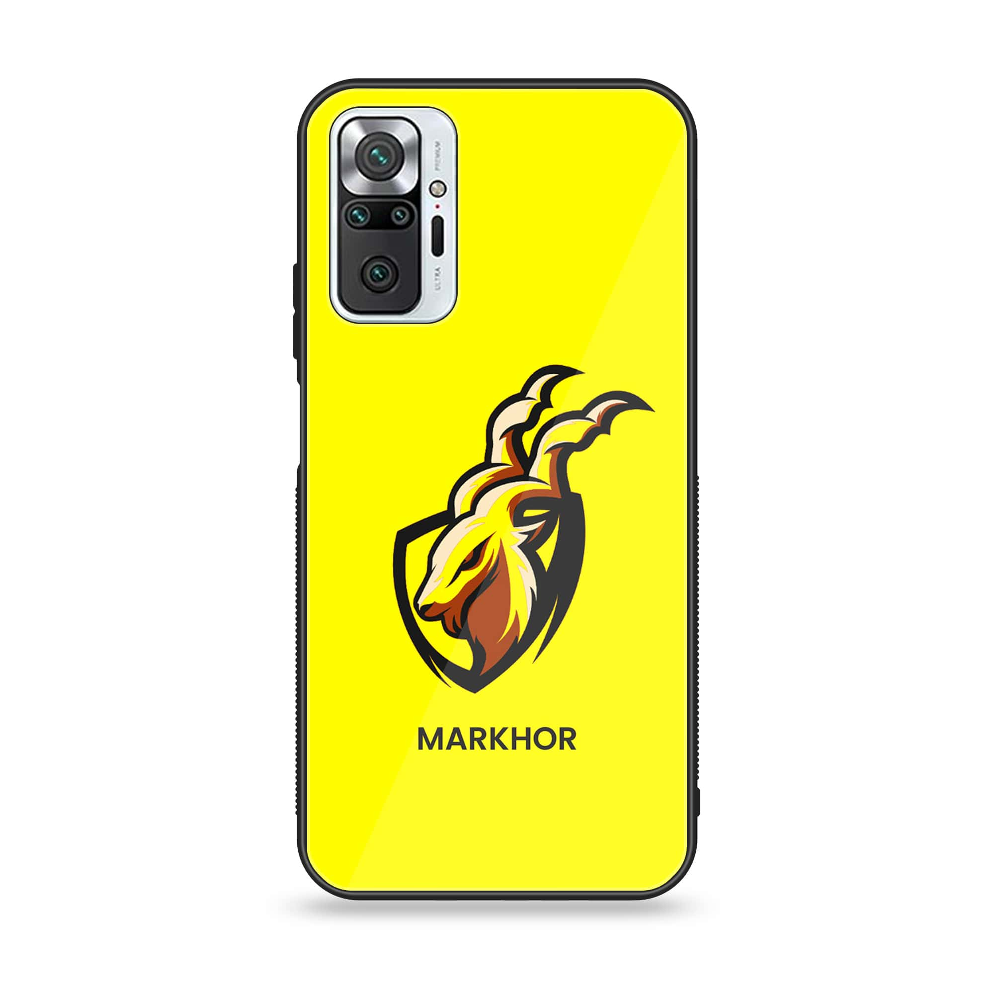 Xiaomi Redmi Note 10 Pro - Markhor Series - Premium Printed Glass soft Bumper shock Proof Case