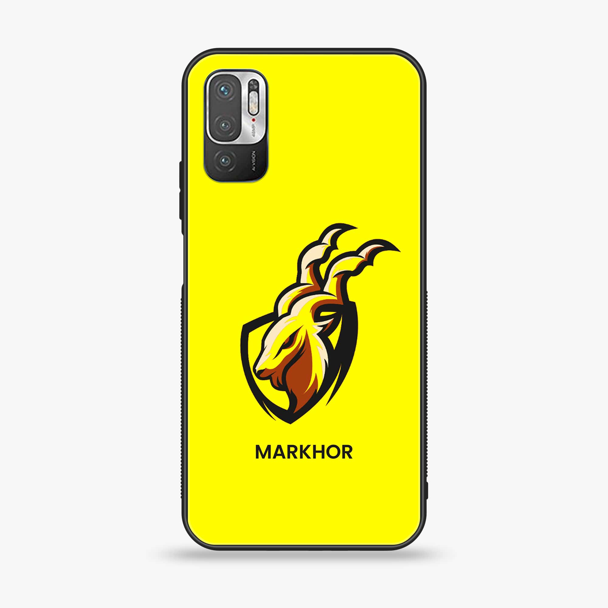 Xiaomi Redmi Note 10 5G - Markhor Series - Premium Printed Glass soft Bumper shock Proof Case