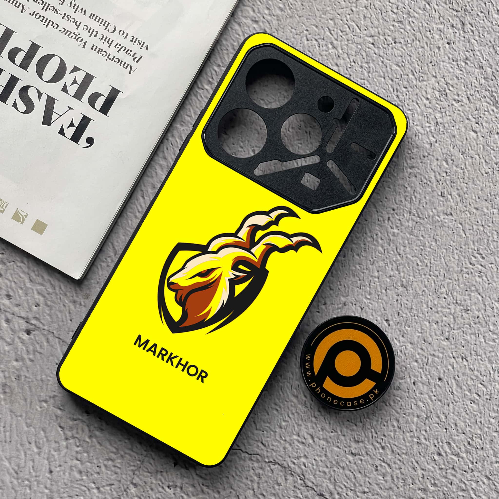 Tecno Pova 6 Neo - Markhor Series - Premium Metal  Printed soft Bumper shock Proof Case