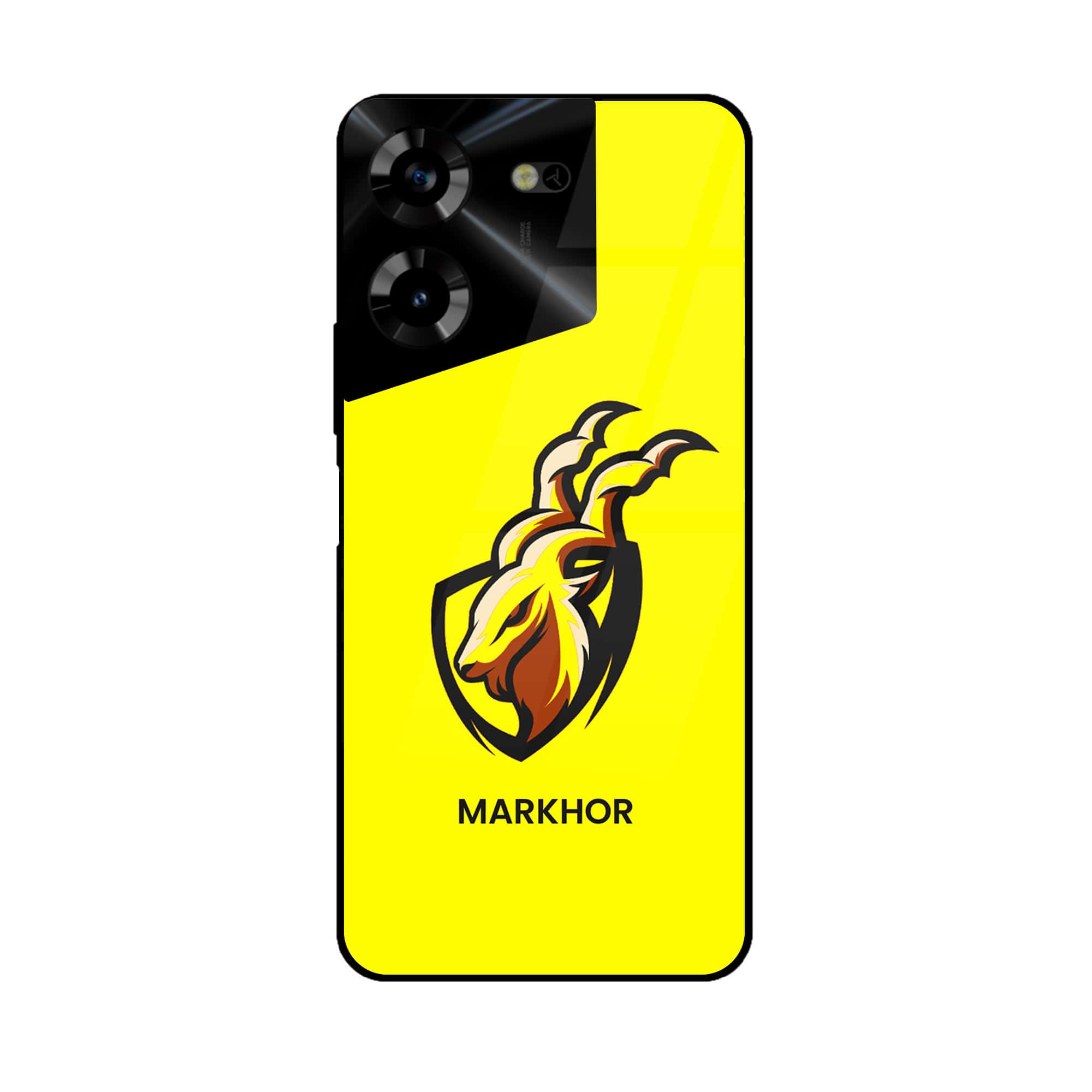 Tecno Pova 5 Pro - Markhor Series - Premium Printed Glass soft Bumper shock Proof Case