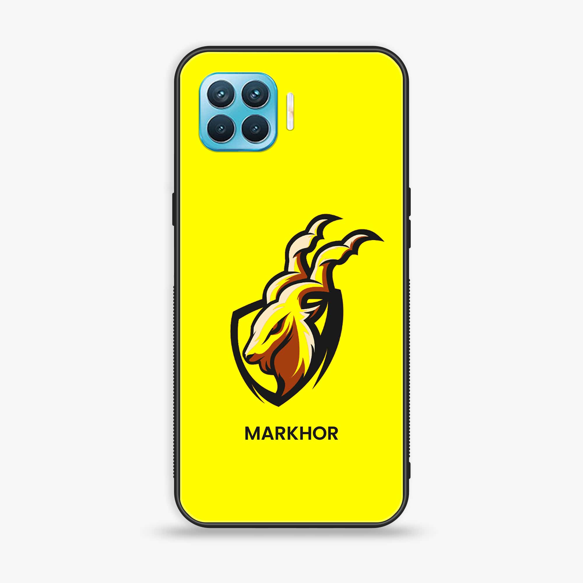 Oppo F17 Pro - Markhor Series - Premium Printed Glass soft Bumper shock Proof Case