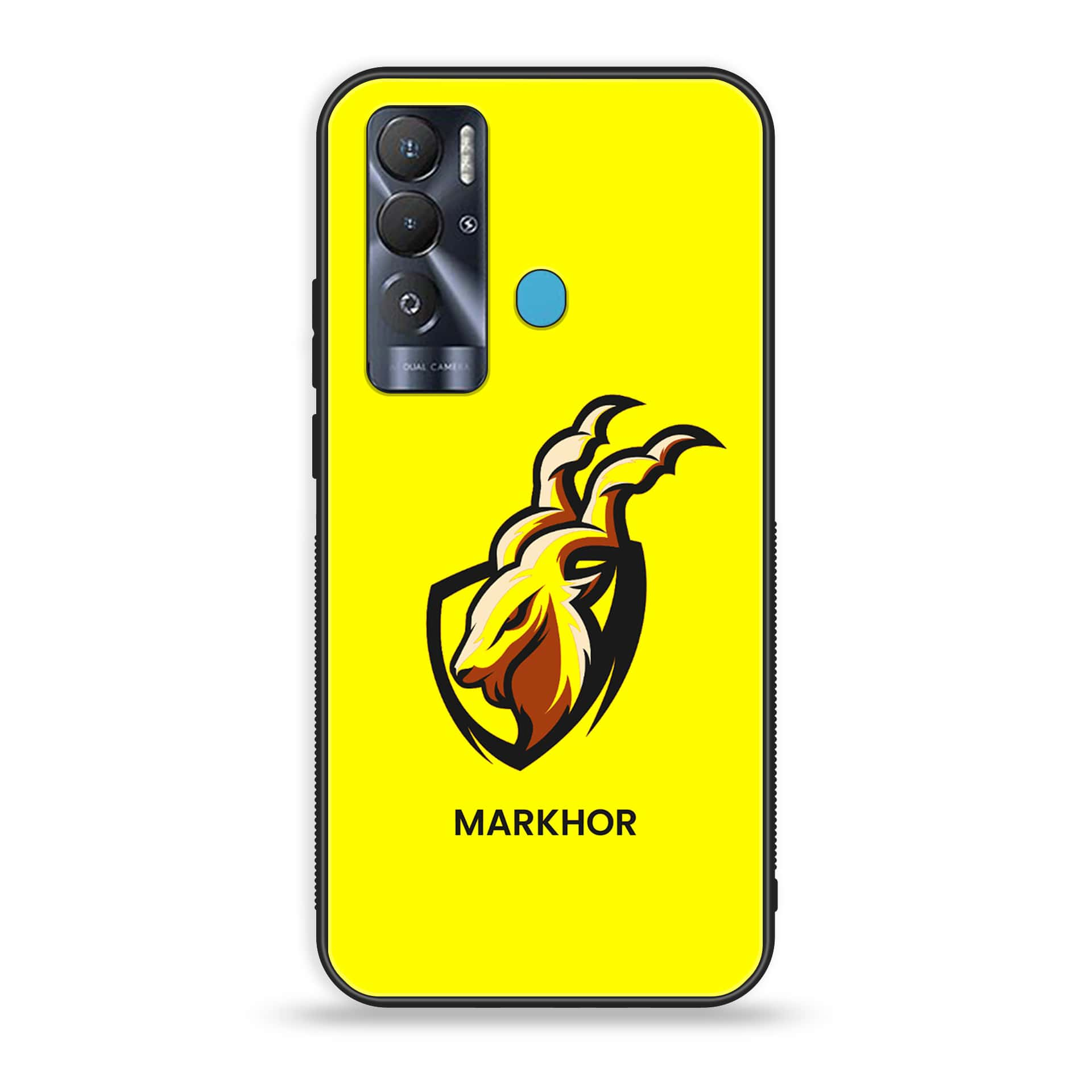 Tecno Pova Neo Markhor Series  Premium Printed Glass soft Bumper shock Proof Case