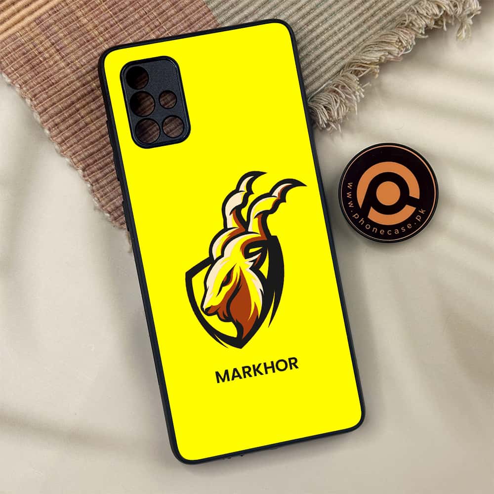 Samsung Galaxy A71 - Markhor Series - Premium Metal Printed soft Bumper shock Proof Case