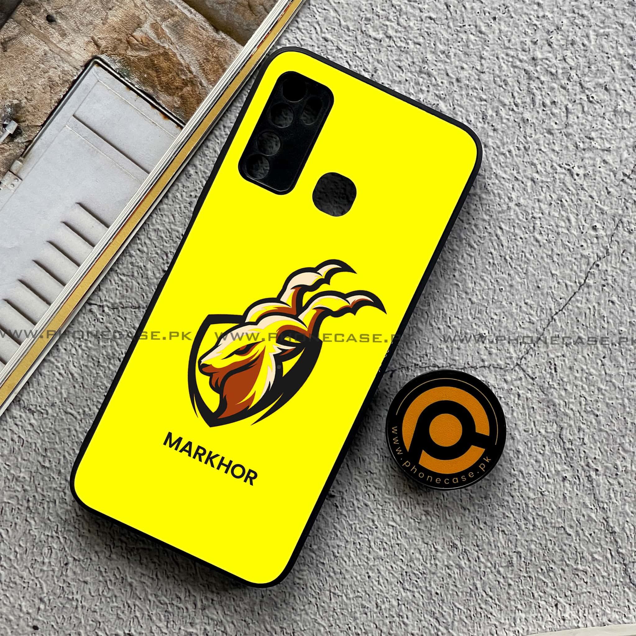 Infinix Note 7 Lite - Markhor Series - Premium Printed Metal soft Bumper shock Proof Case