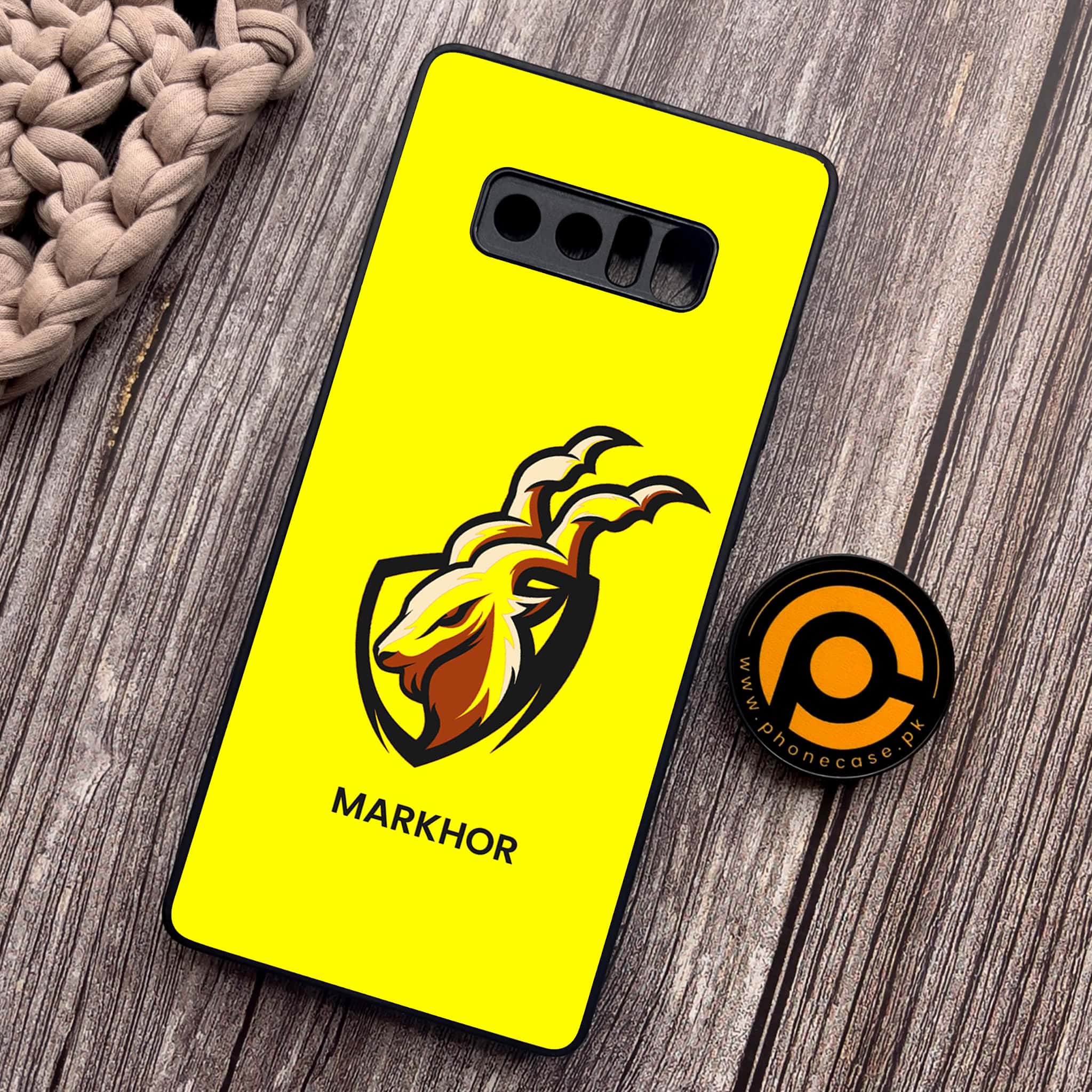 Samsung Galaxy Note 8 - Markhor Series - Premium Metal Printed soft Bumper shock Proof Case