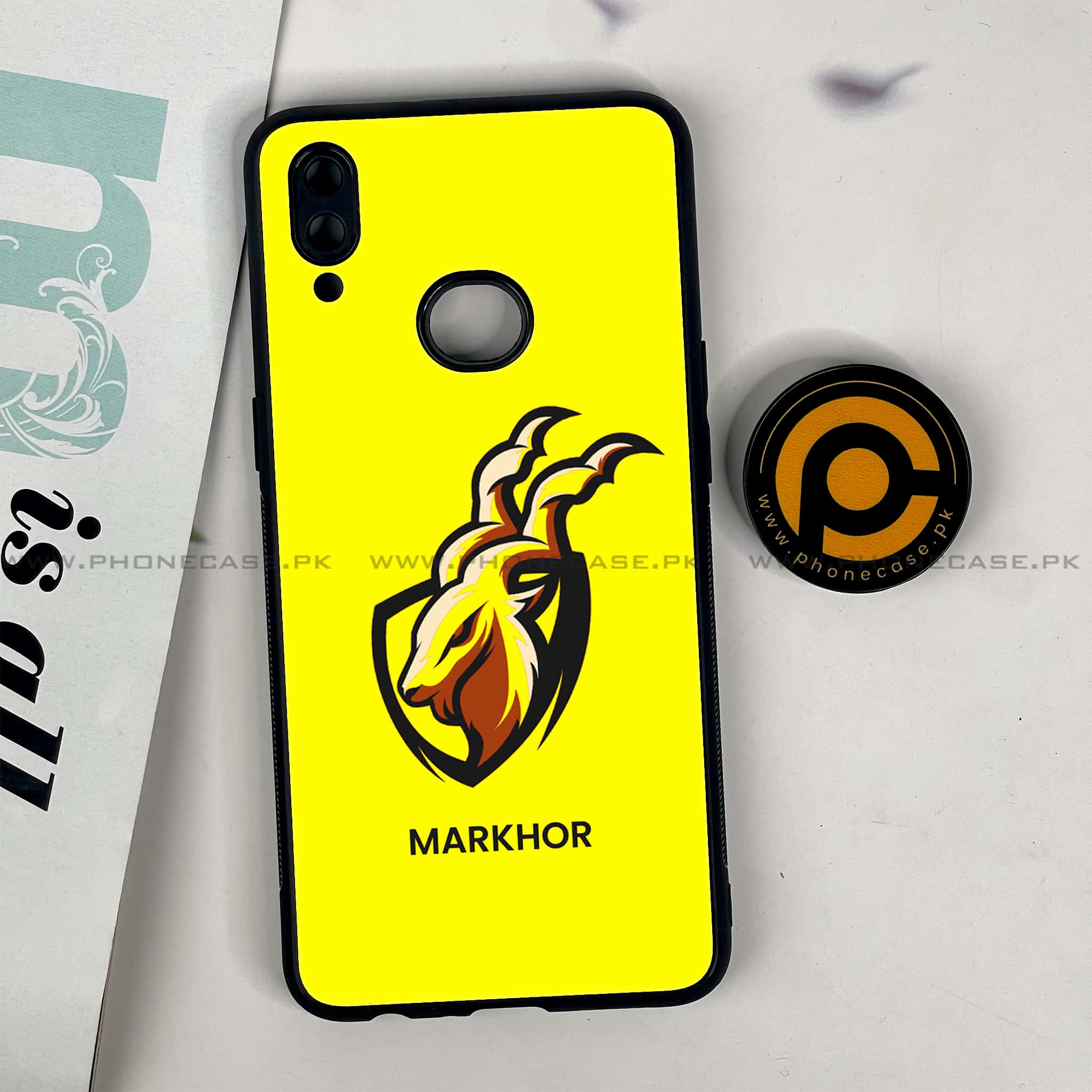 Galaxy A10s - Markhor Series - Premium Printed Glass soft Bumper shock Proof Case