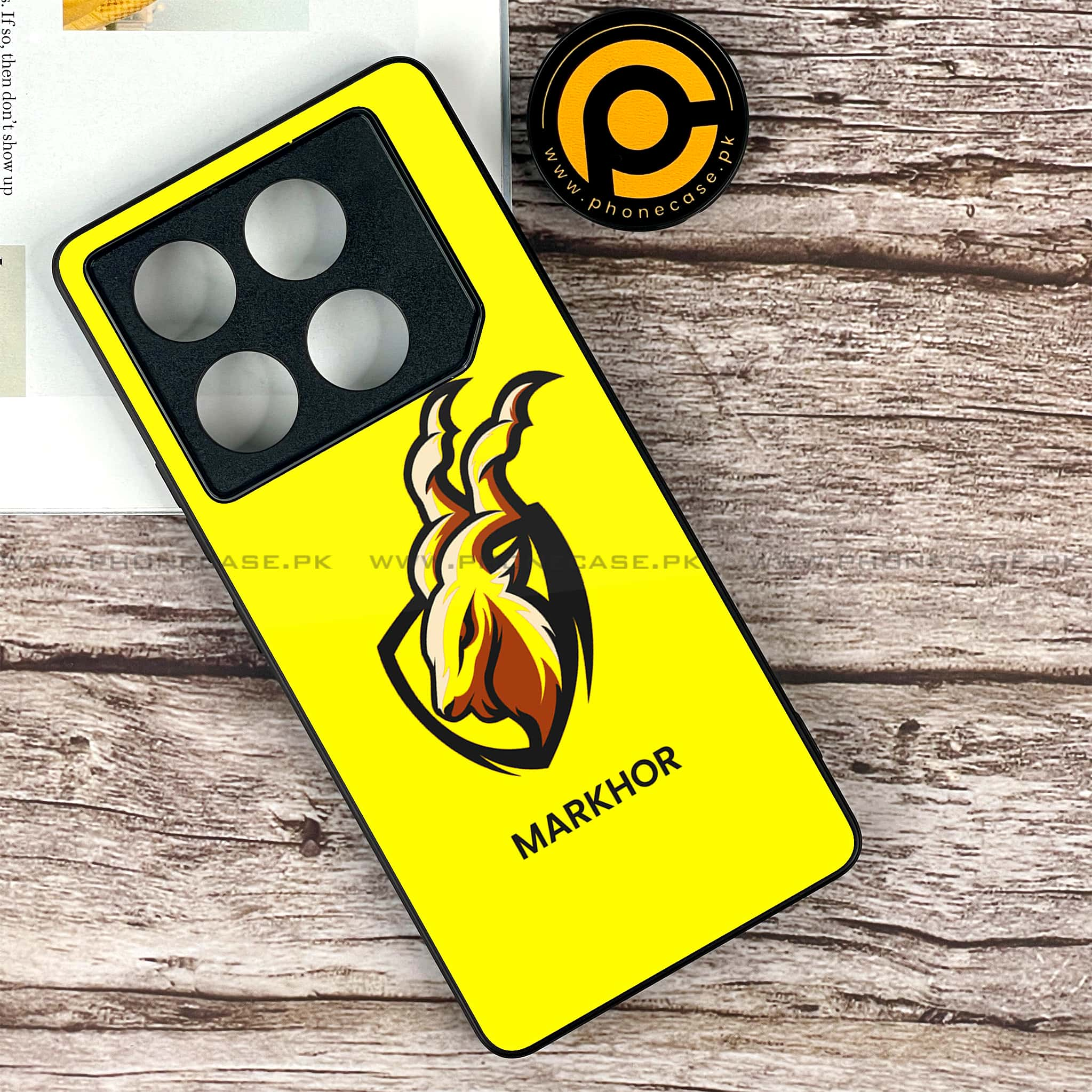 Infinix GT 20 Pro - Markhor Series - Premium Printed Glass soft Bumper shock Proof Case