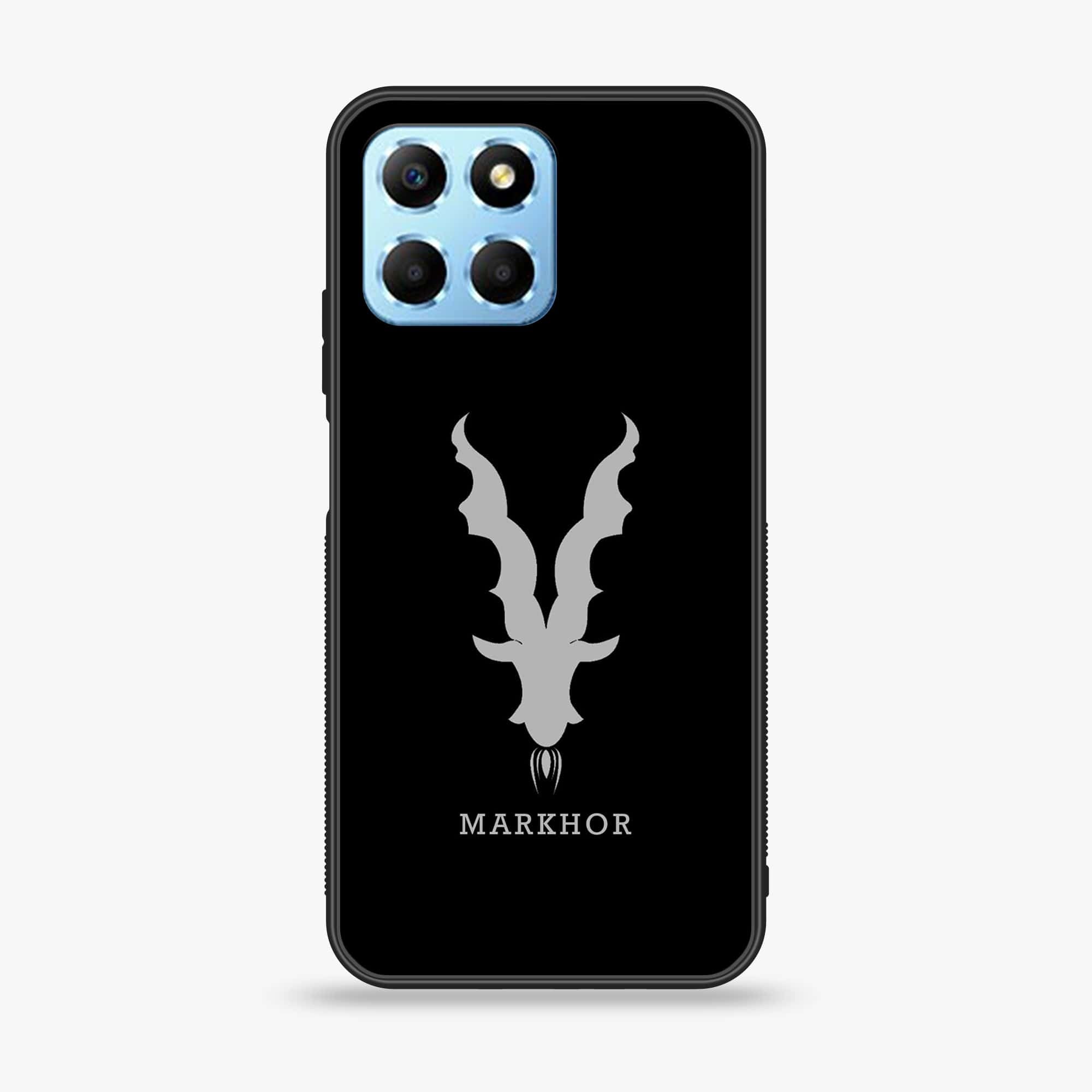 Honor X6 - Markhor Series - Premium Printed Glass soft Bumper shock Proof Case