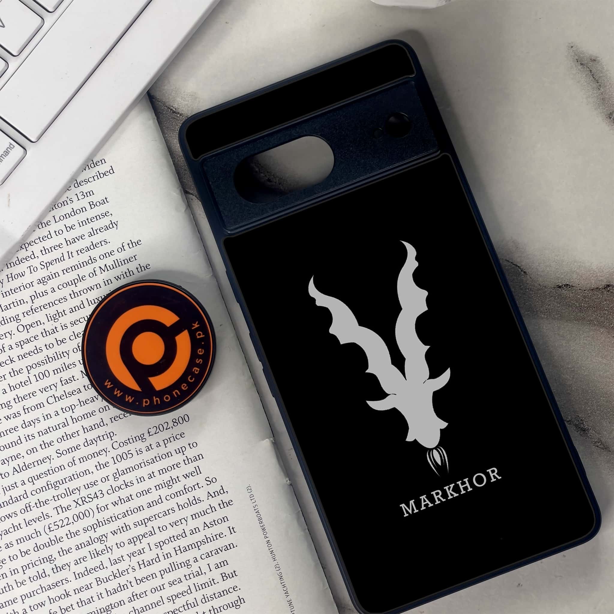 Google Pixel 7 - Markhor Series - Premium Metal Printed soft Bumper Shock Proof Case