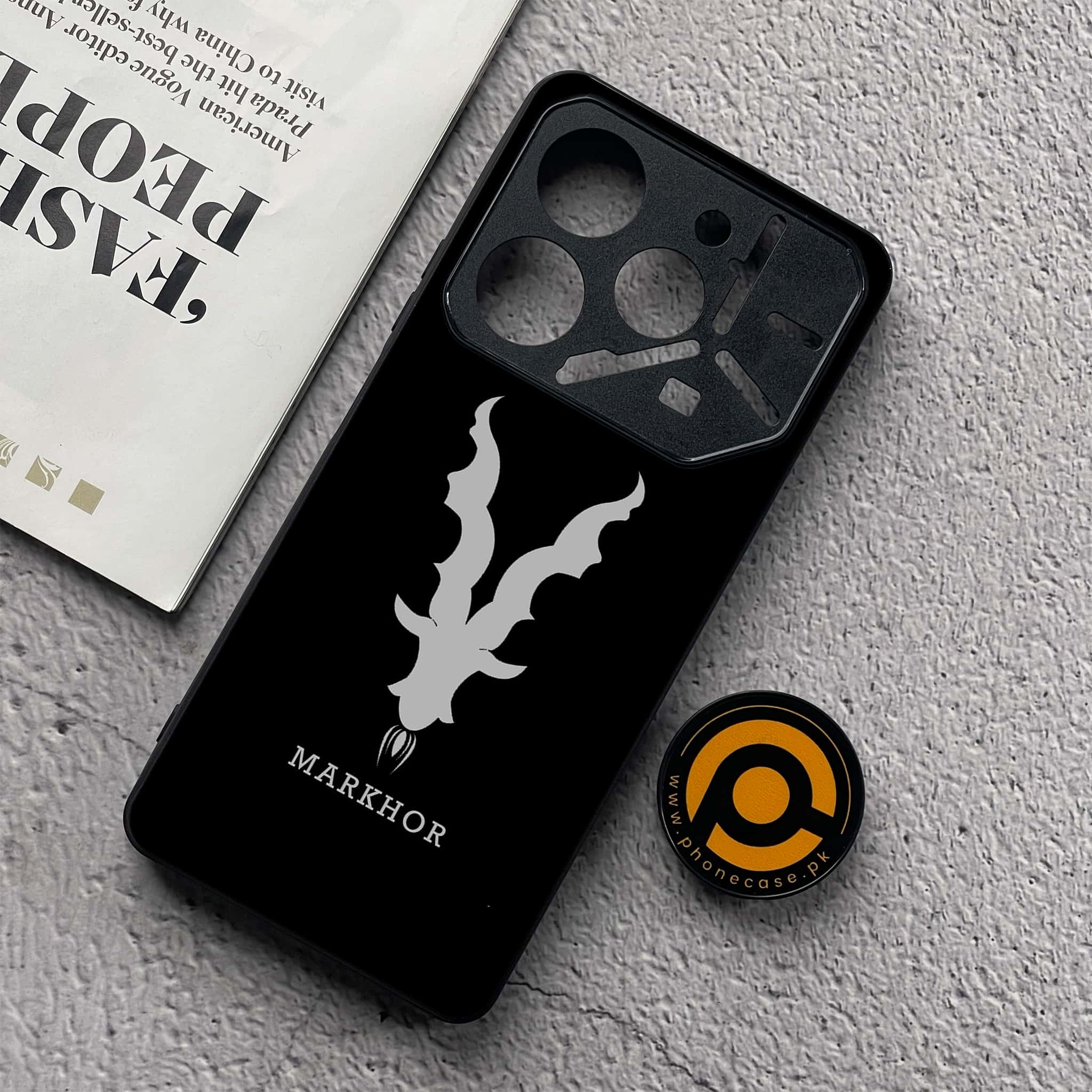 Tecno Pova 6 Neo - Markhor Series - Premium Metal  Printed soft Bumper shock Proof Case