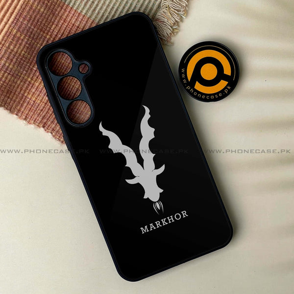 Samsung Galaxy A25 - Markhor Design 9 - Premium Printed Glass soft Bumper shock Proof Case  CS-37393